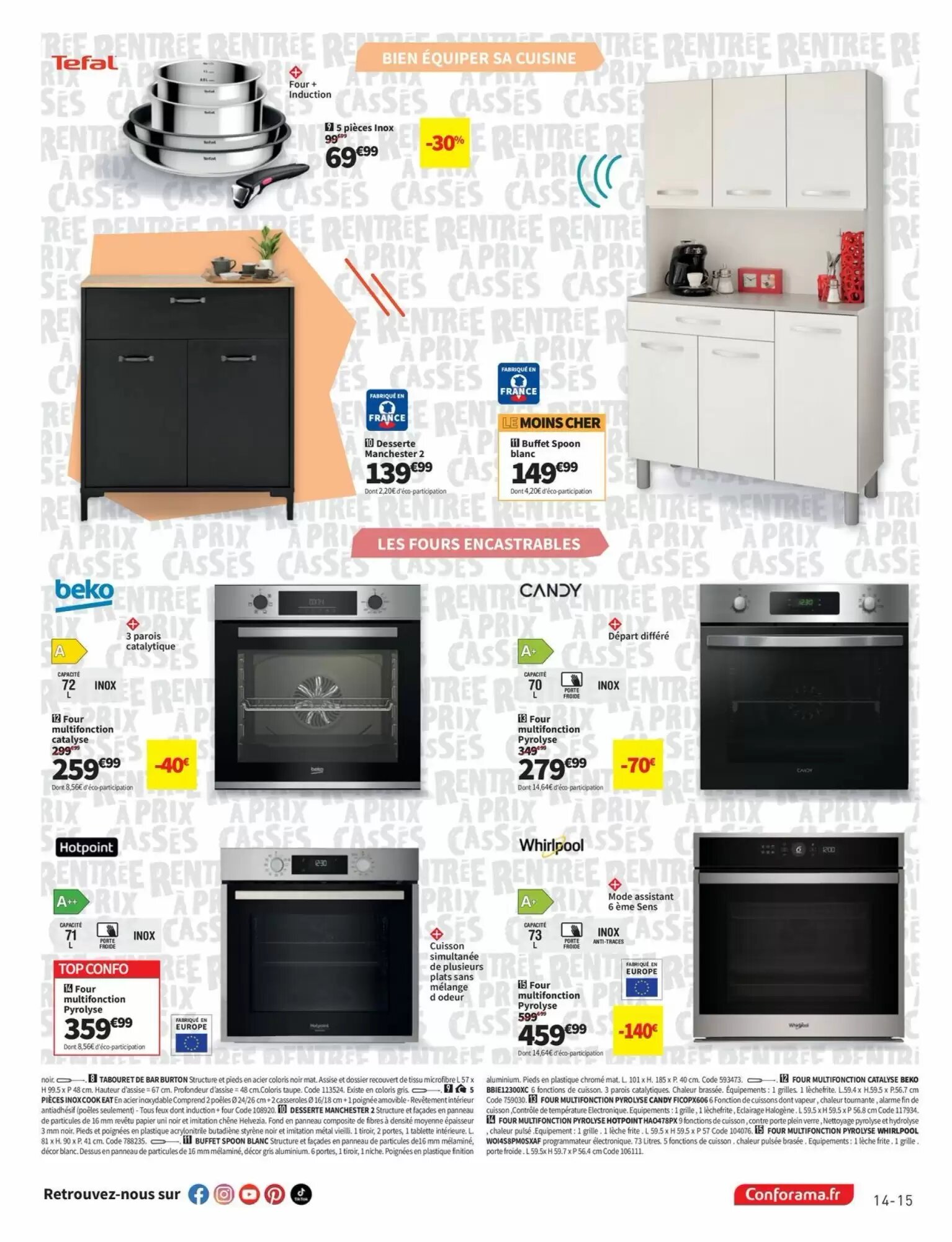 Prospectus promotionnel Conforama valable à partir du 04/08/2026 - Page 15.