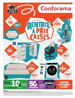 Prospectus promotionnel Conforama valable à partir du 04/08/2026