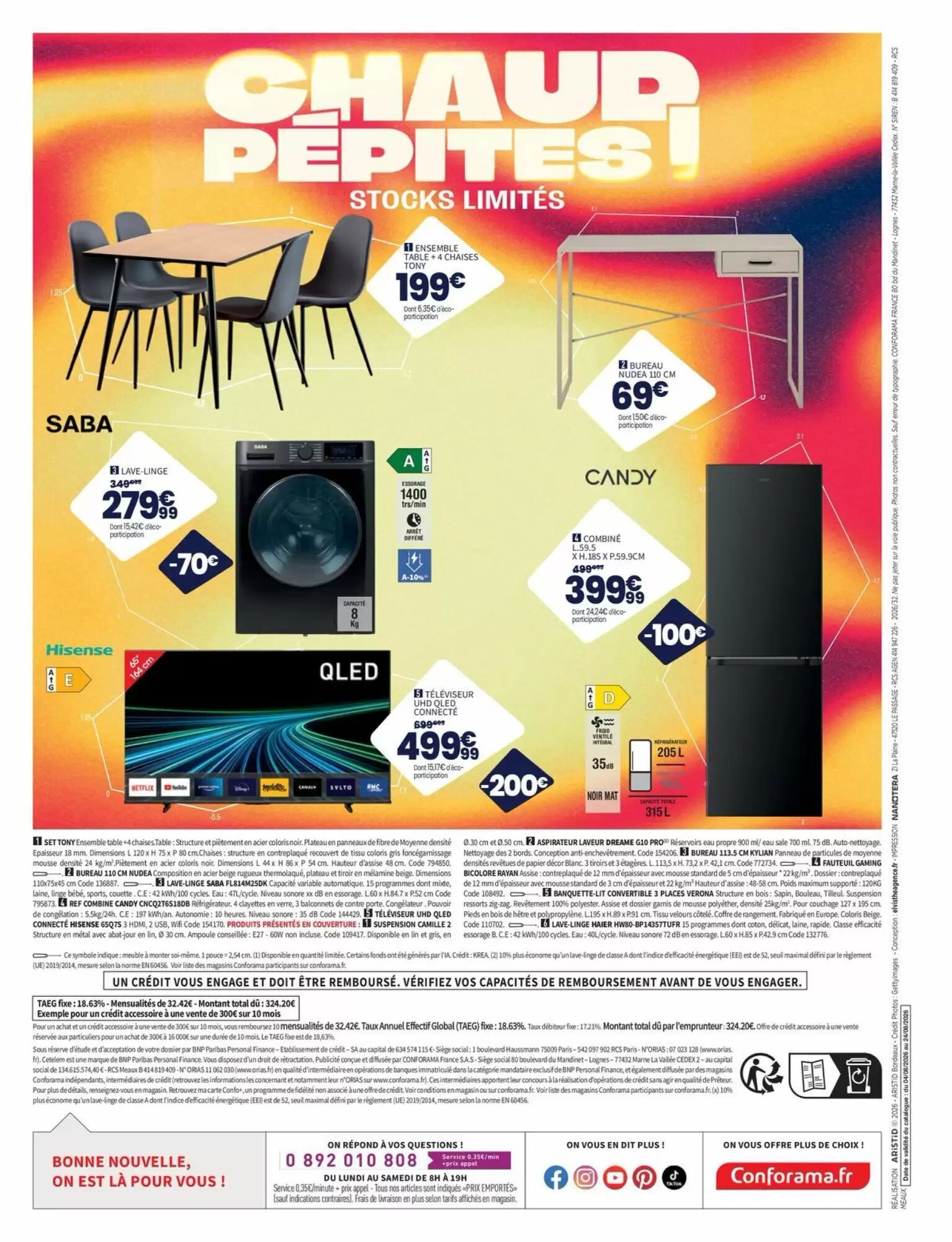 Prospectus promotionnel Conforama valable à partir du 04/08/2026 - Page 24.