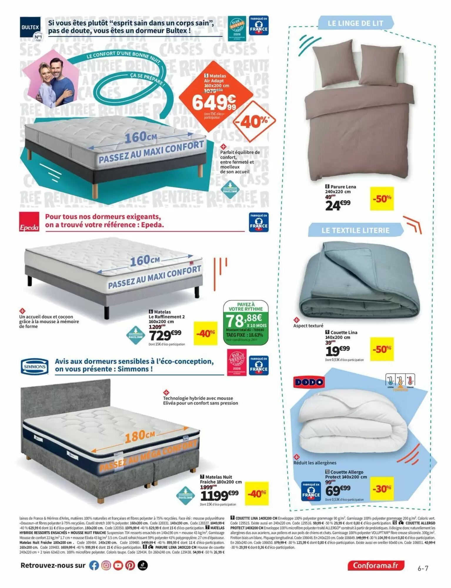 Prospectus promotionnel Conforama valable à partir du 04/08/2026 - Page 7.