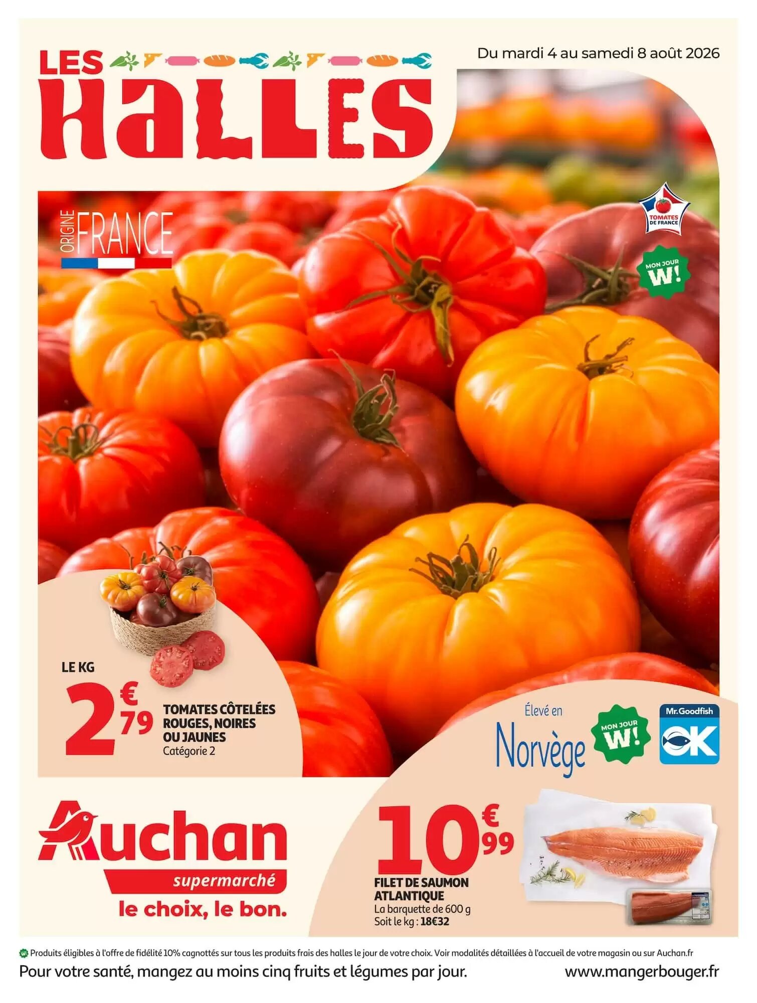 Prospectus promotionnel Auchan valable à partir du 04/08/2026 - Page 1.
