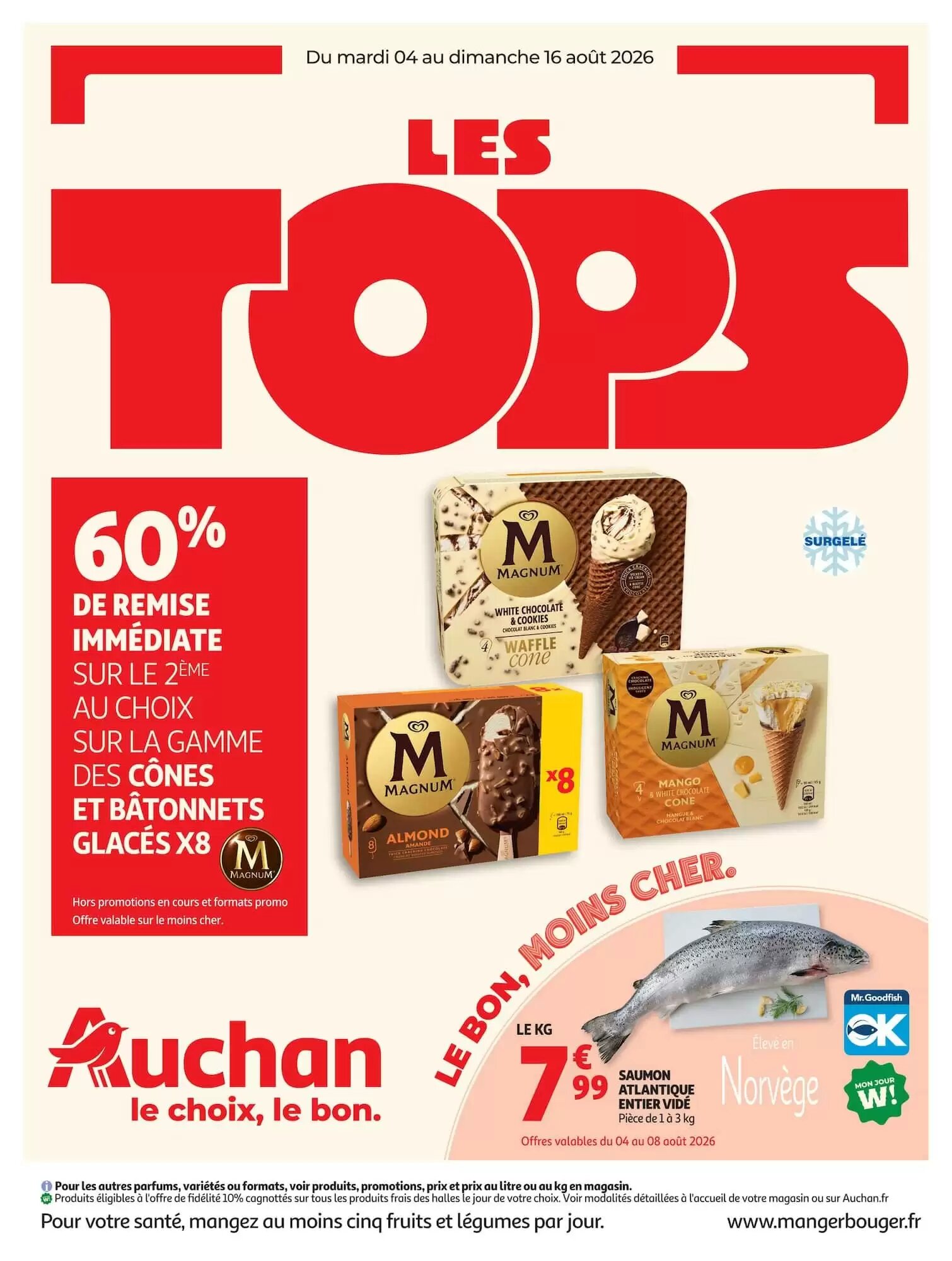 Prospectus promotionnel Auchan valable à partir du 04/08/2026 - Page 1.