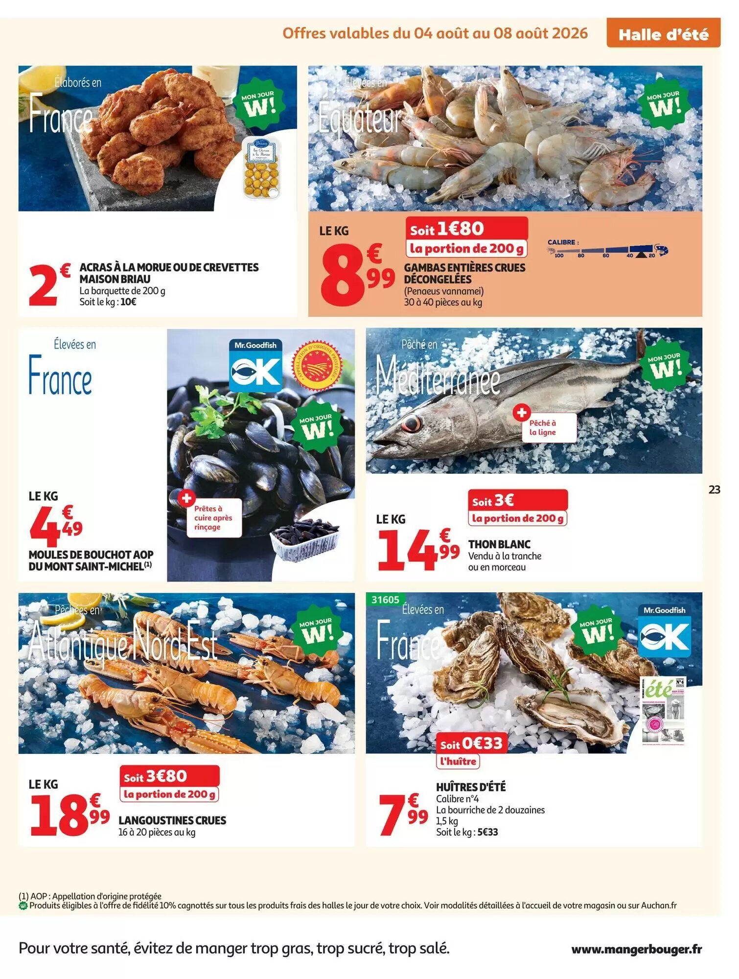 Prospectus promotionnel Auchan valable à partir du 04/08/2026 - Page 23.
