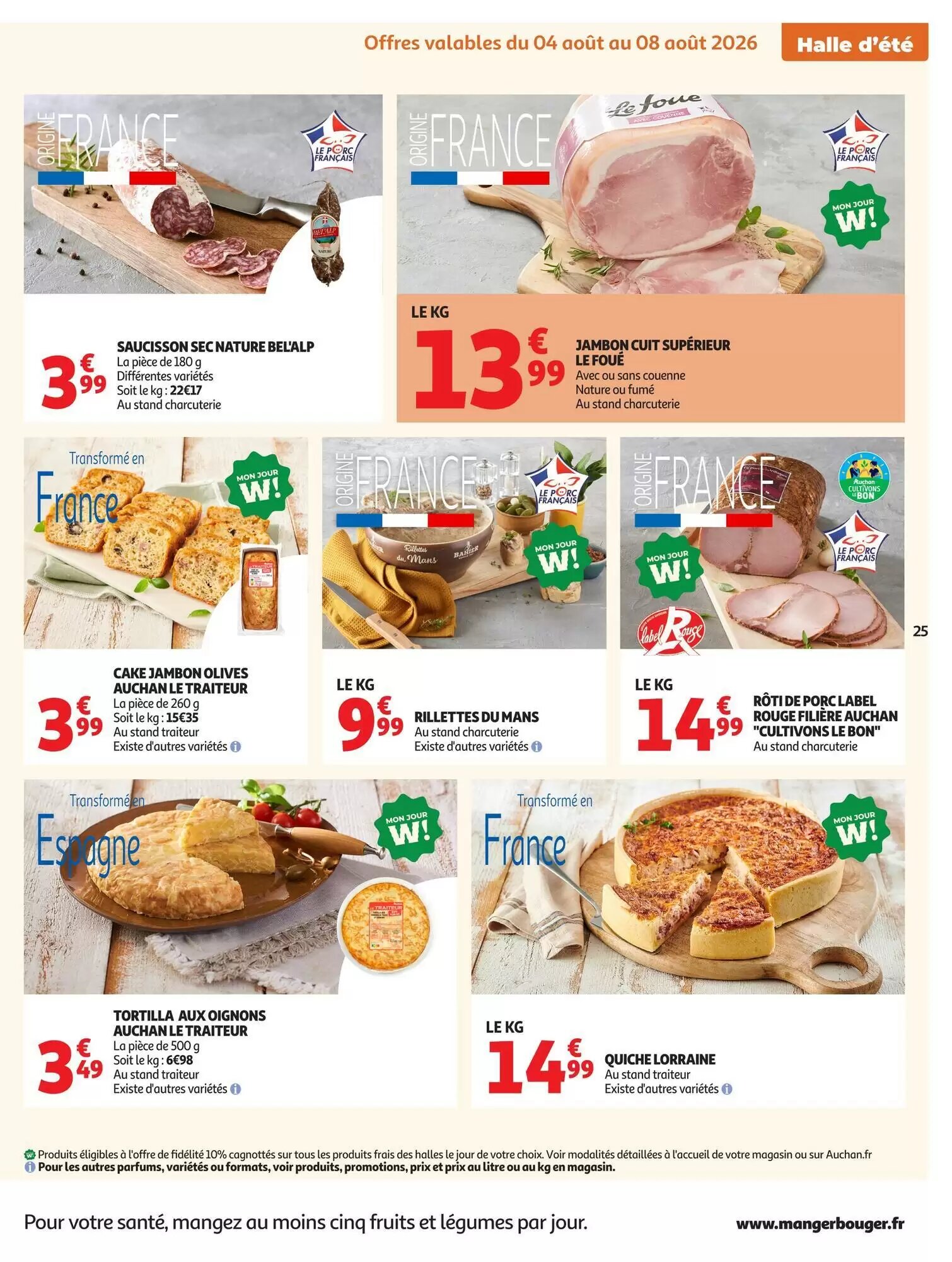 Prospectus promotionnel Auchan valable à partir du 04/08/2026 - Page 25.