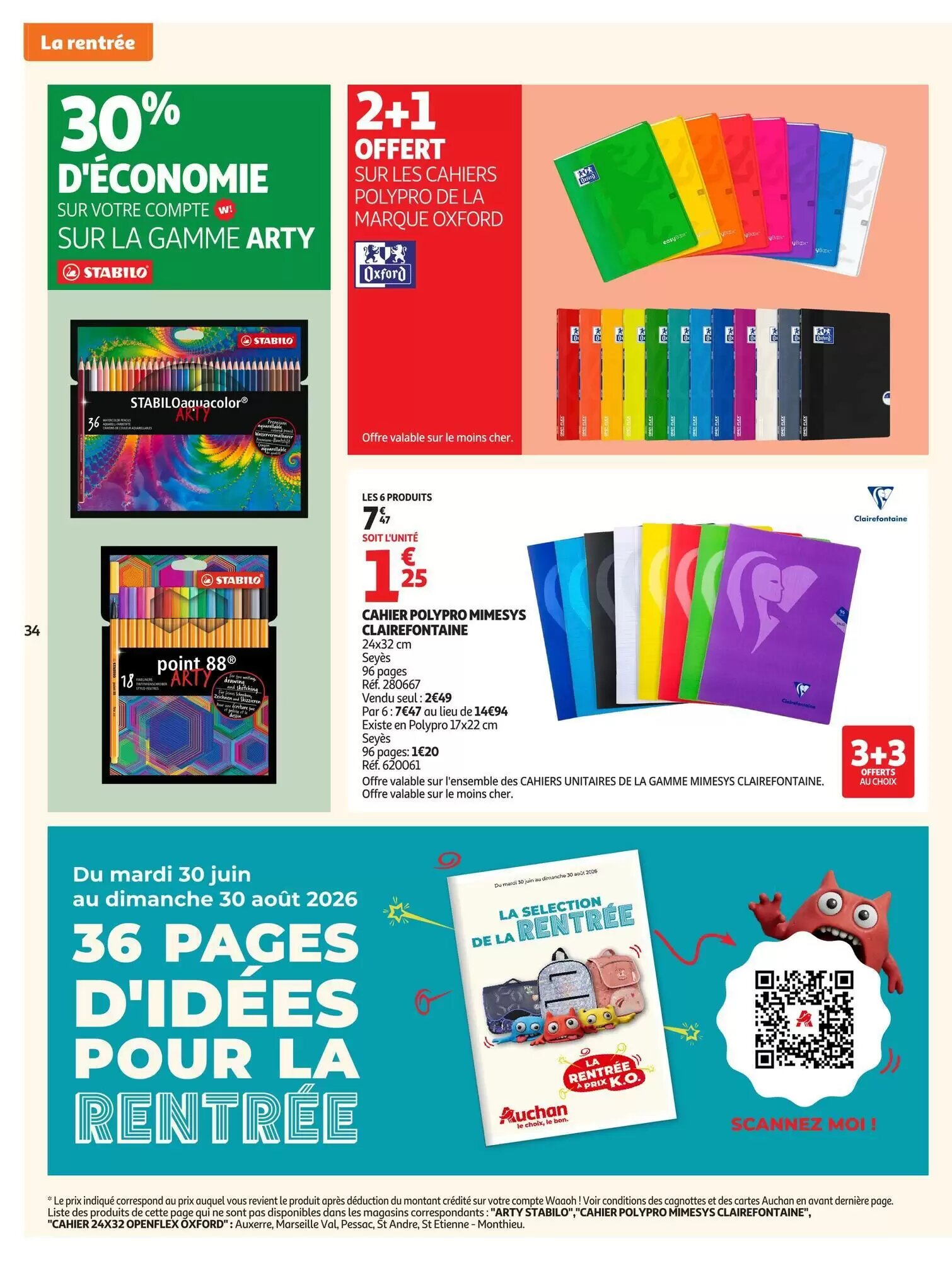 Prospectus promotionnel Auchan valable à partir du 04/08/2026 - Page 34.