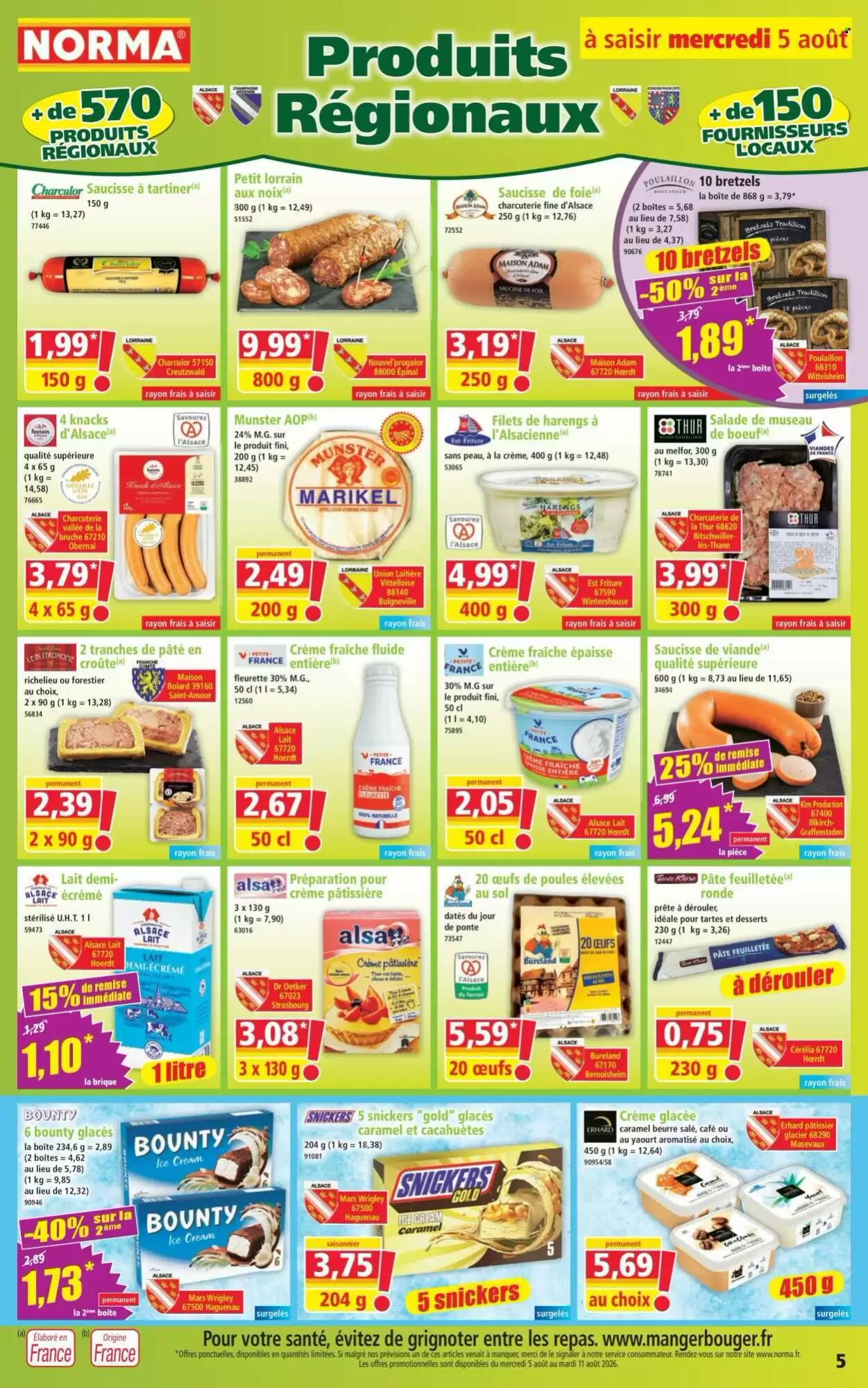 Prospectus promotionnel Norma valable à partir du 05/08/2026 - Page 5.