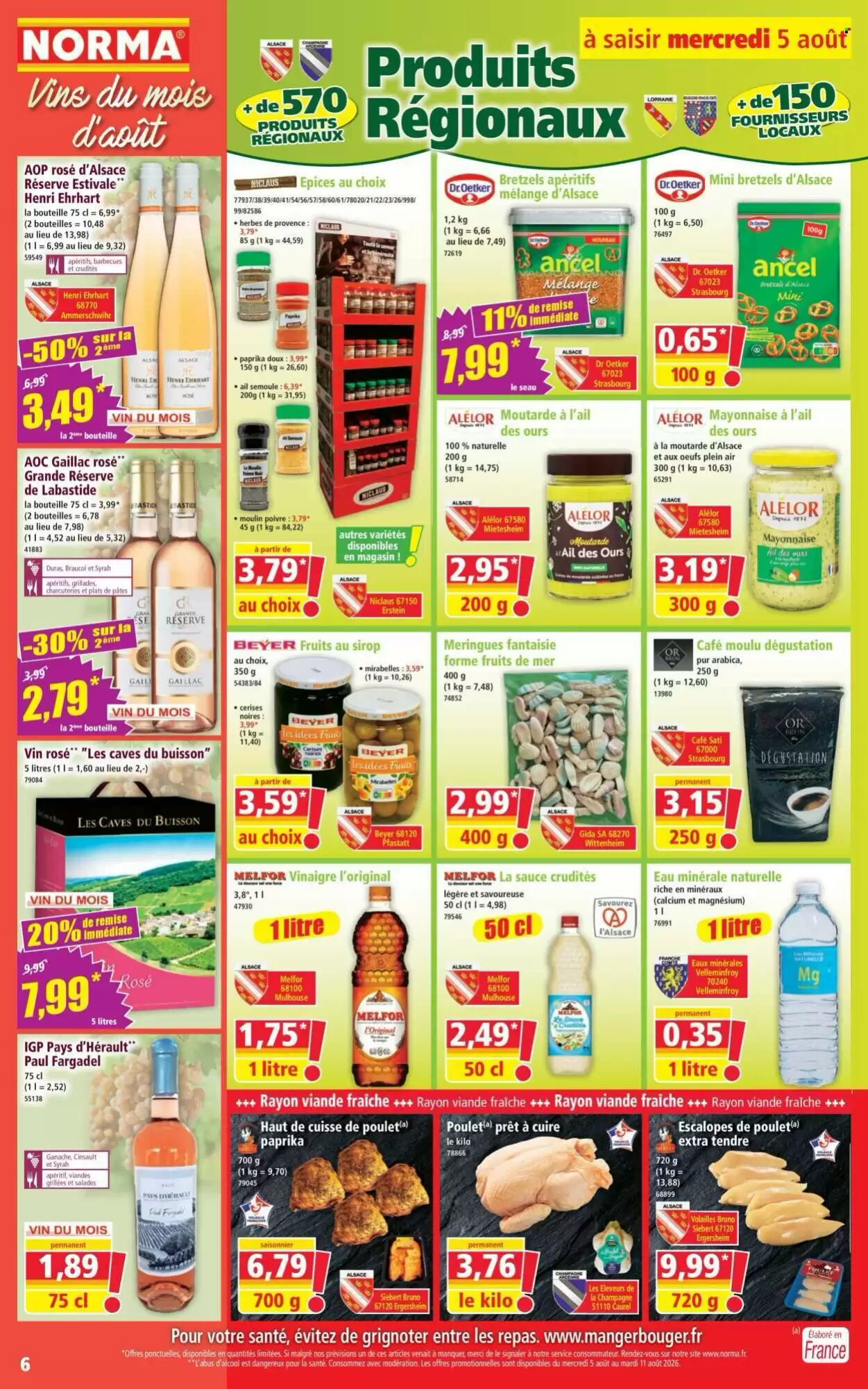 Prospectus promotionnel Norma valable à partir du 05/08/2026 - Page 6.