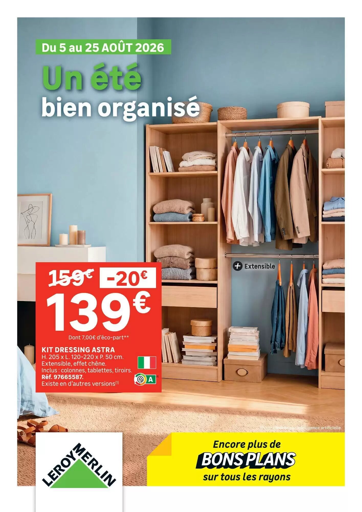Prospectus promotionnel Leroy Merlin valable à partir du 05/08/2026 - Page 1.