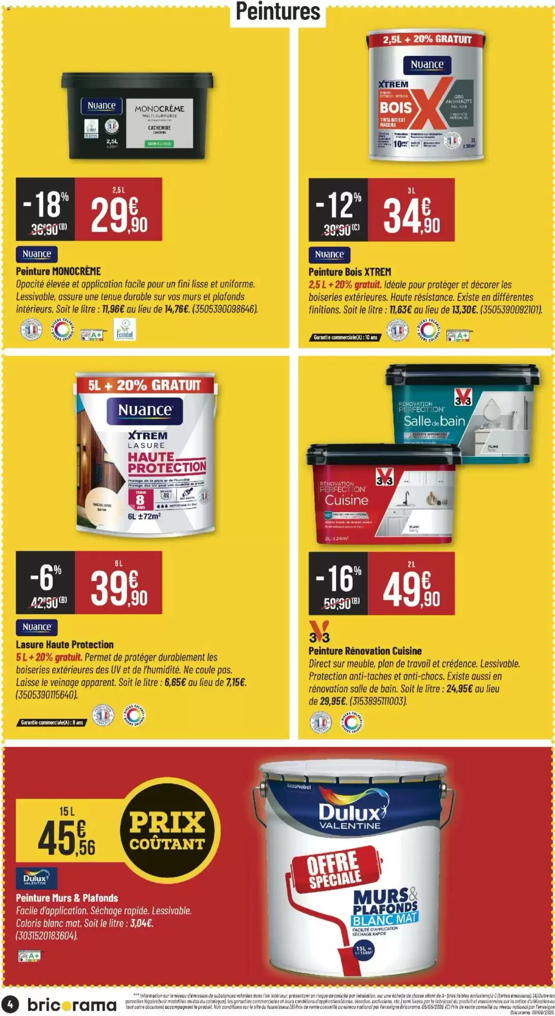 Prospectus promotionnel Bricorama valable à partir du 05/08/2026 - Page 4.