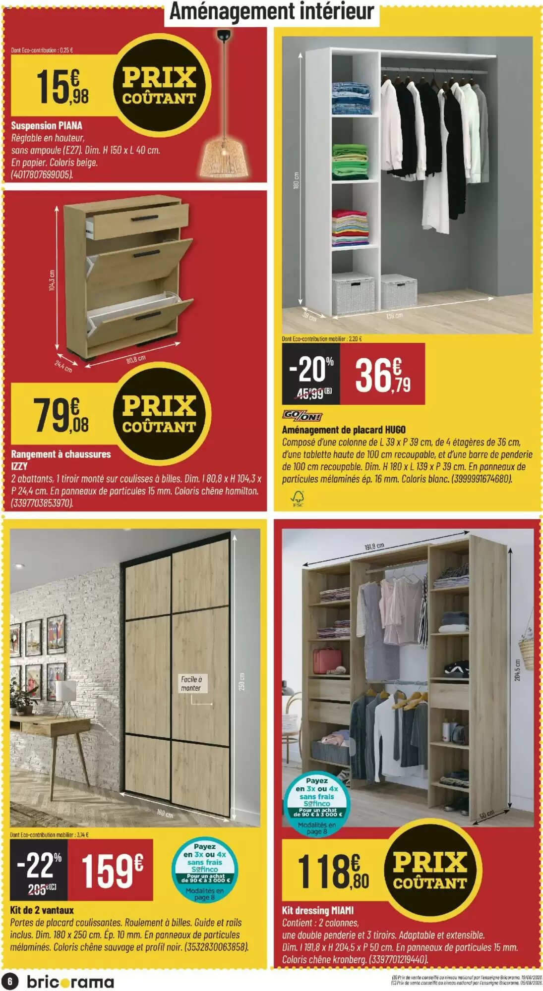 Prospectus promotionnel Bricorama valable à partir du 05/08/2026 - Page 6.