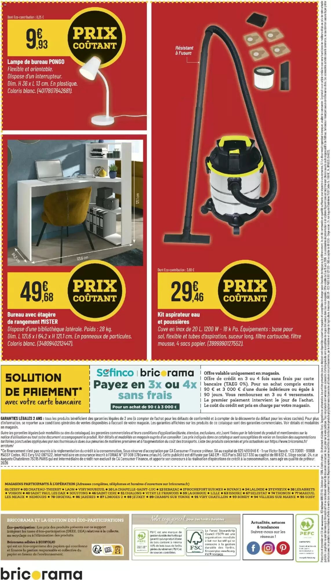 Prospectus promotionnel Bricorama valable à partir du 05/08/2026 - Page 8.