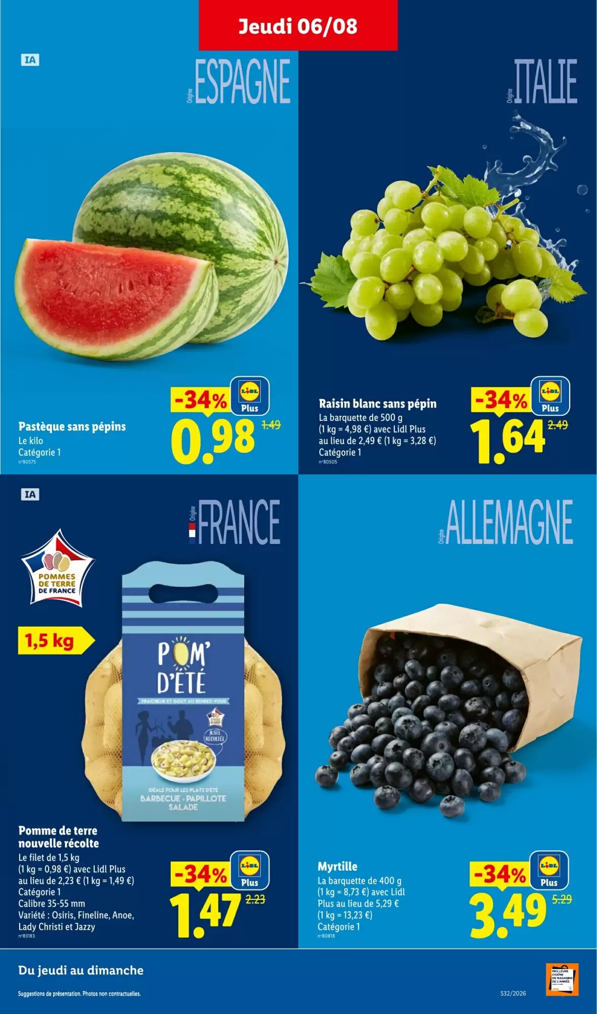 Prospectus promotionnel Lidl valable à partir du 06/08/2026 - Page 3.