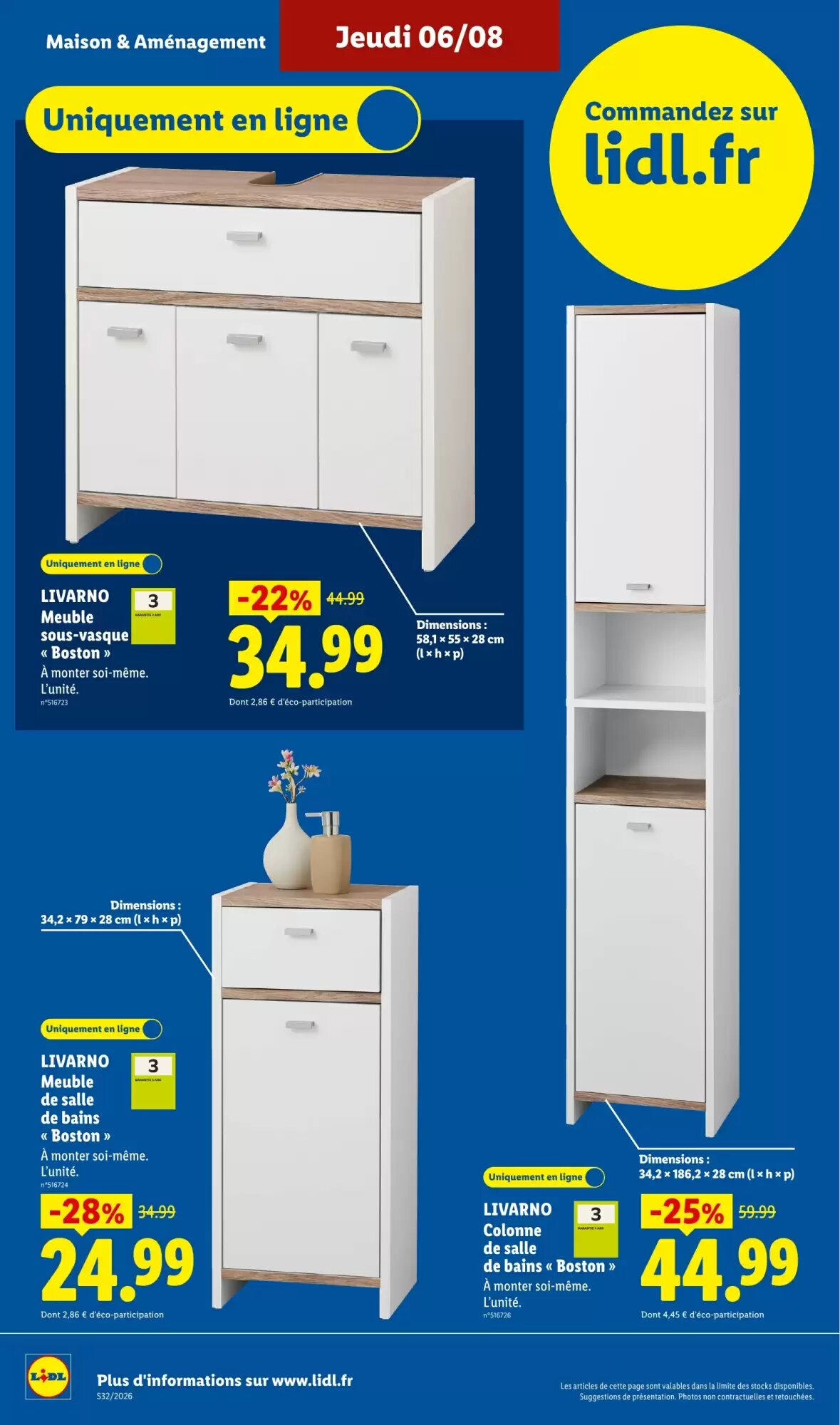Prospectus promotionnel Lidl valable à partir du 06/08/2026 - Page 34.