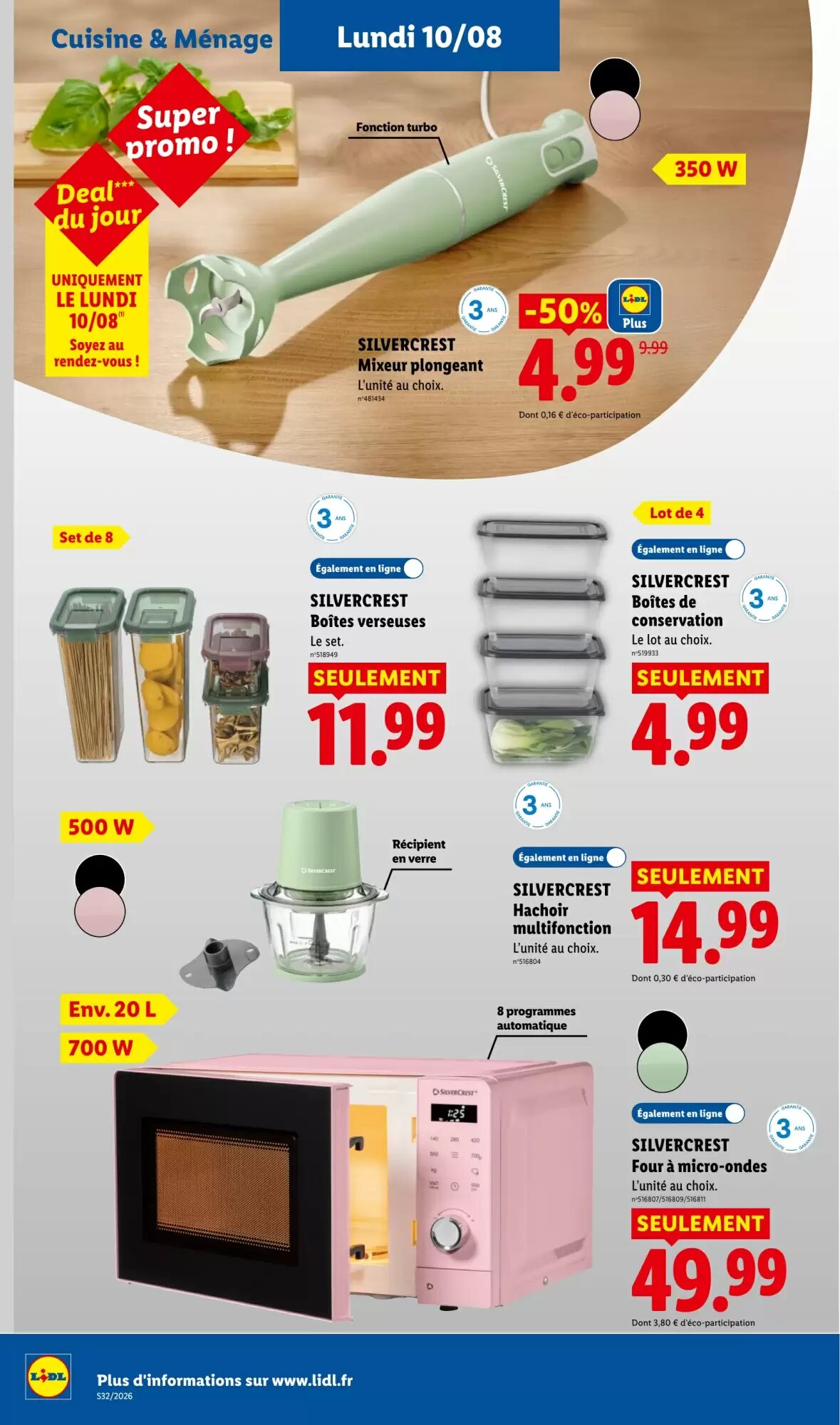 Prospectus promotionnel Lidl valable à partir du 06/08/2026 - Page 56.