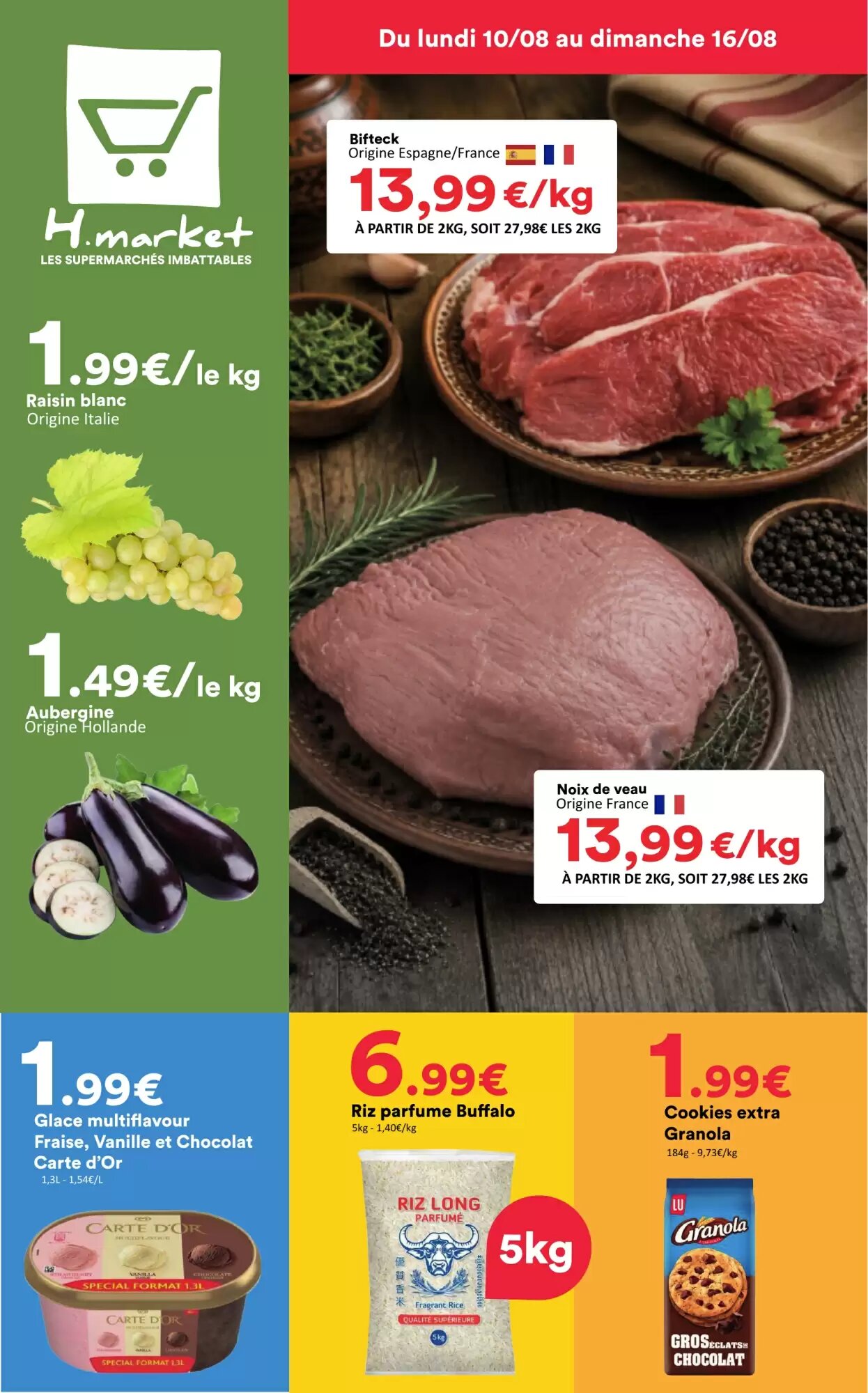 Prospectus promotionnel Hmarket valable à partir du 10/08/2026 - Page 1.
