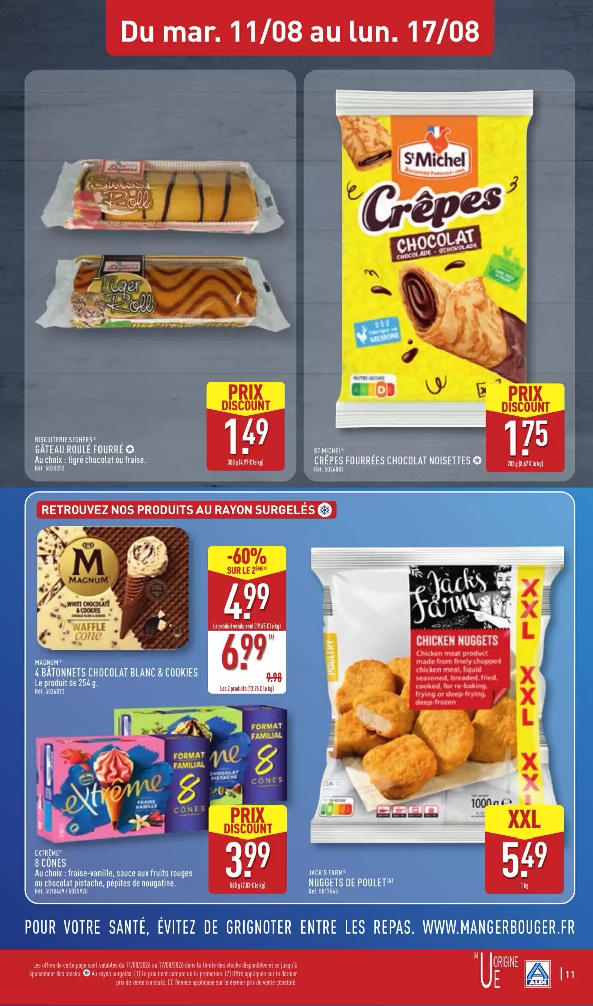 Prospectus promotionnel ALDI valable à partir du 11/08/2026 - Page 13.