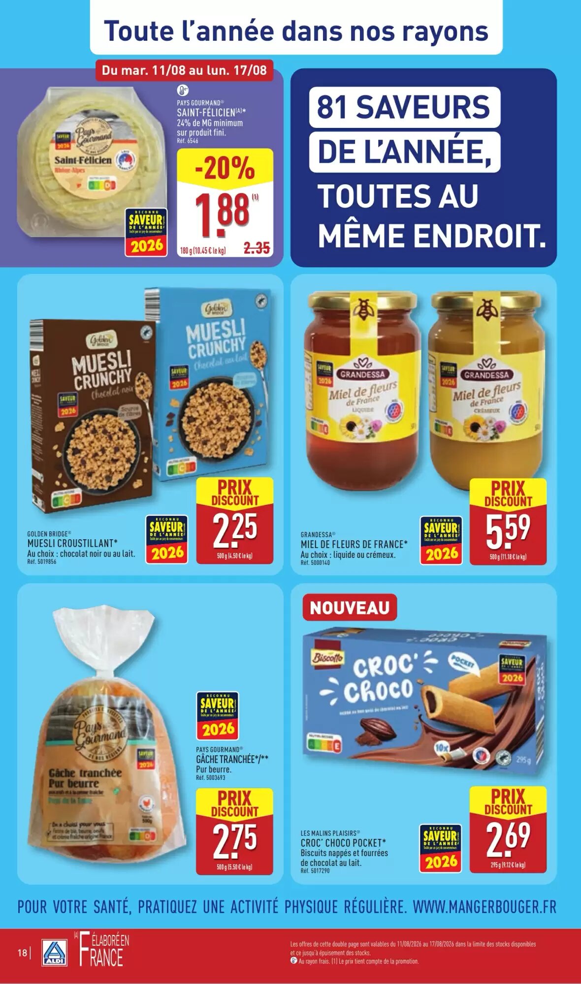 Prospectus promotionnel ALDI valable à partir du 11/08/2026 - Page 20.