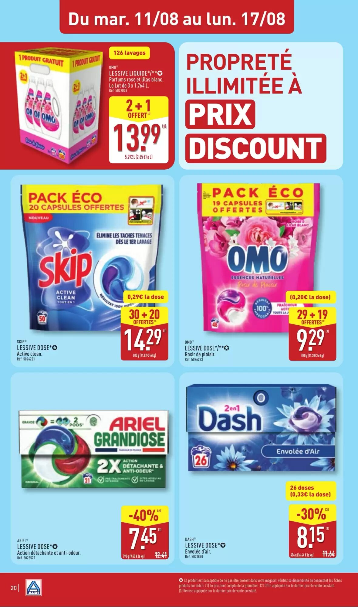 Prospectus promotionnel ALDI valable à partir du 11/08/2026 - Page 22.