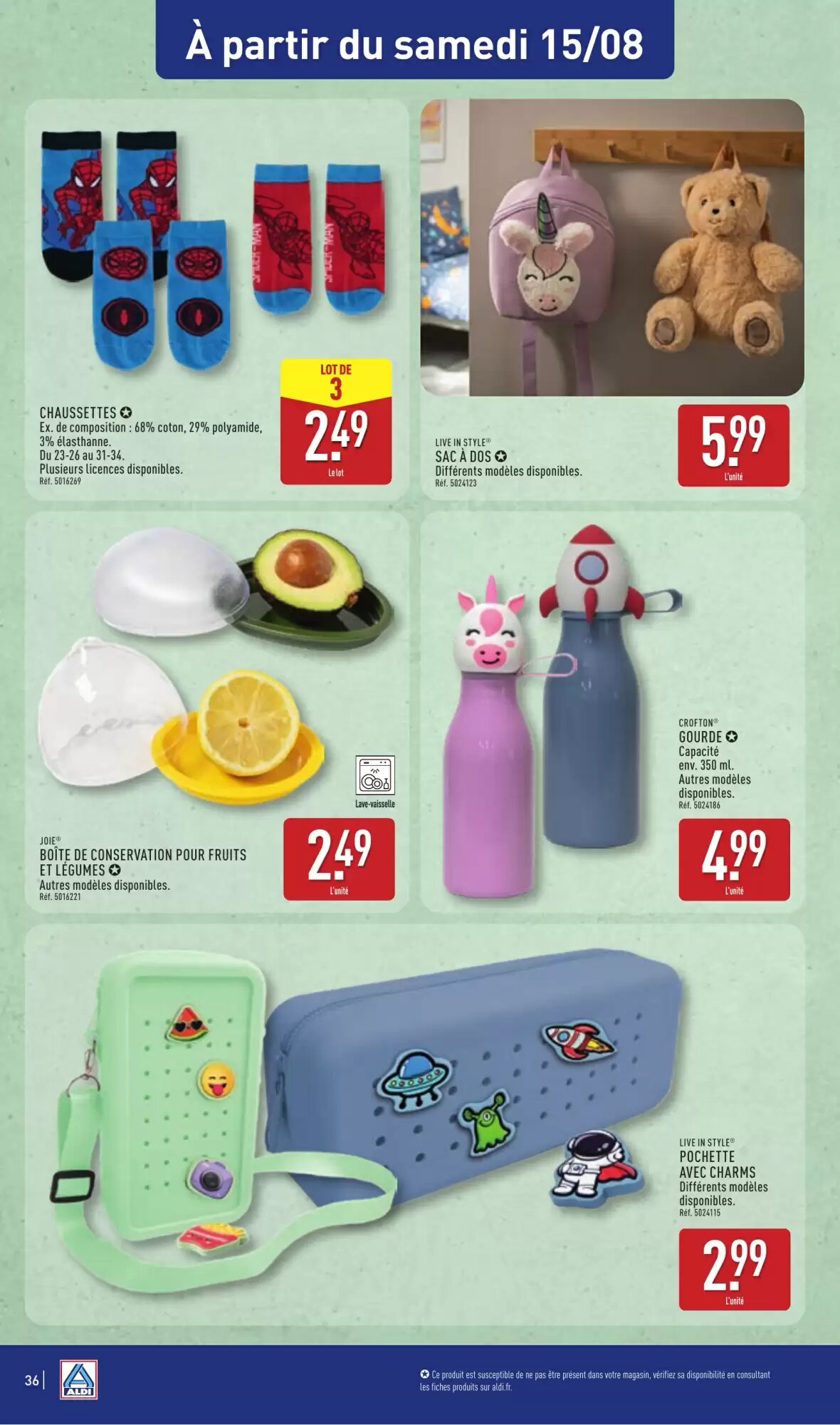 Prospectus promotionnel ALDI valable à partir du 11/08/2026 - Page 38.