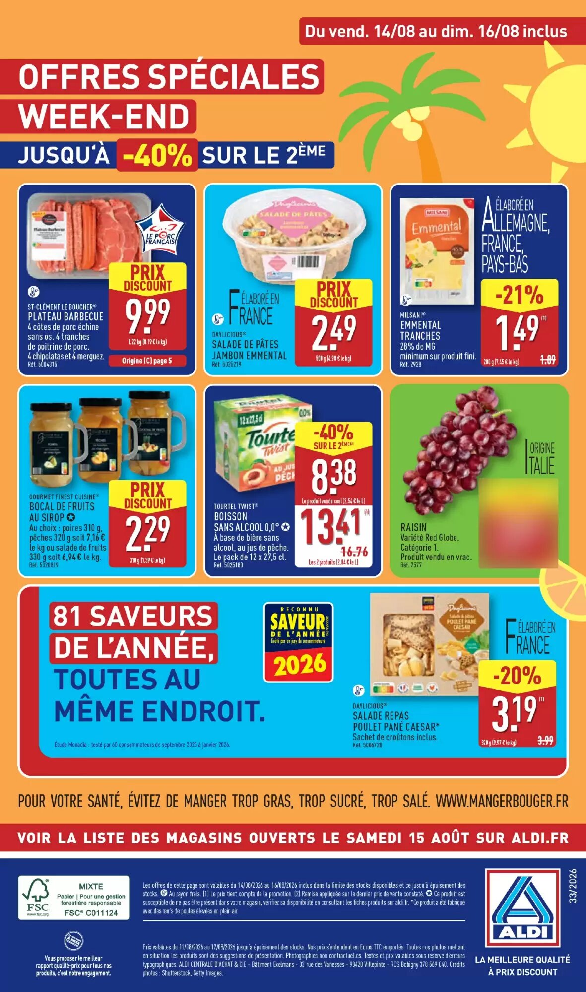 Prospectus promotionnel ALDI valable à partir du 11/08/2026 - Page 45.
