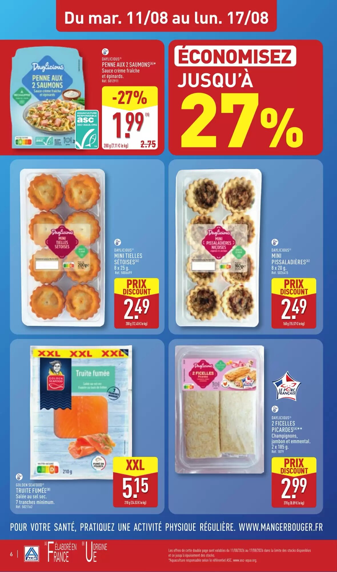 Prospectus promotionnel ALDI valable à partir du 11/08/2026 - Page 8.