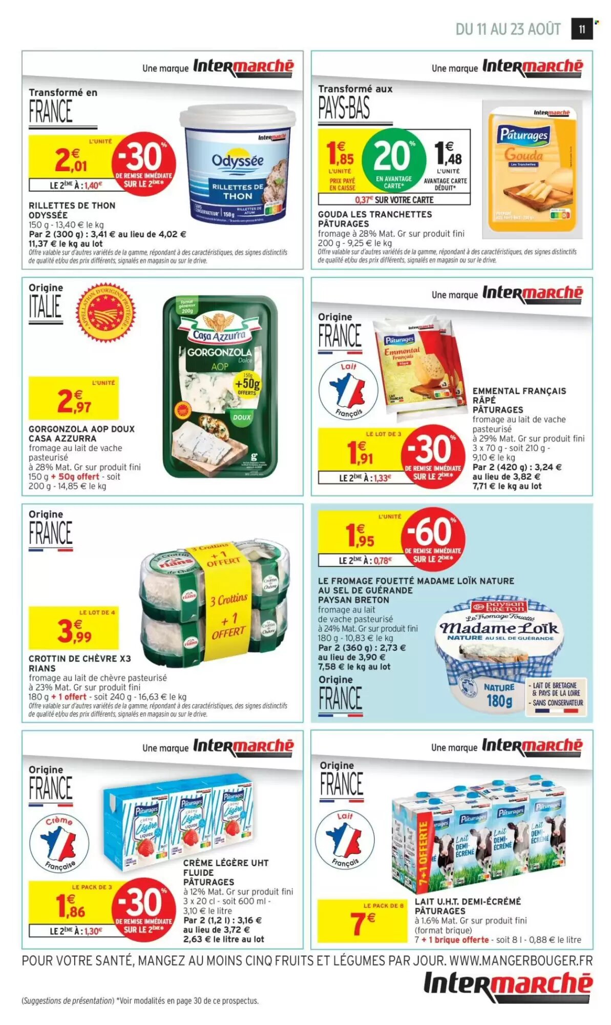 Prospectus promotionnel Intermarché valable à partir du 11/08/2026 - Page 11.