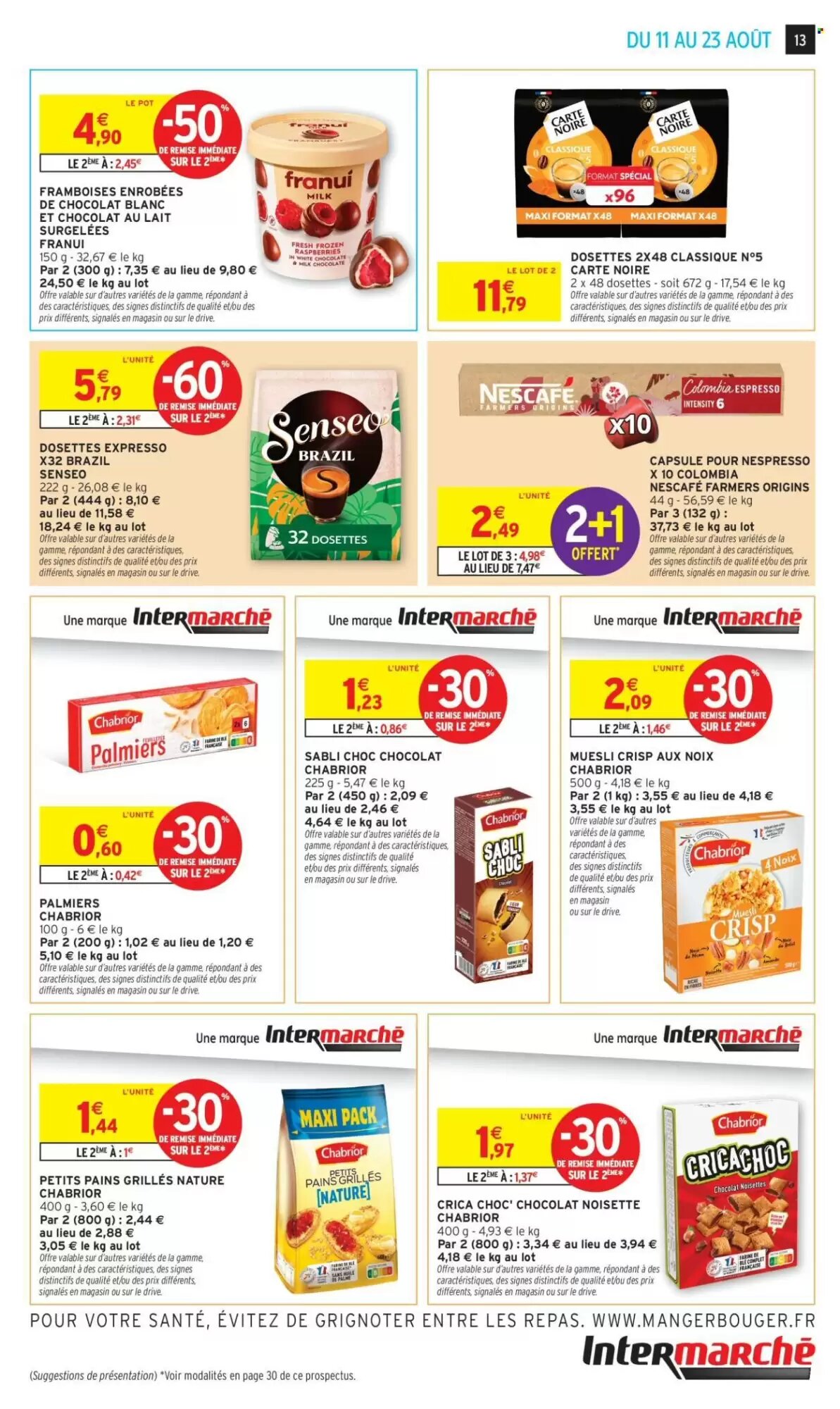 Prospectus promotionnel Intermarché valable à partir du 11/08/2026 - Page 13.