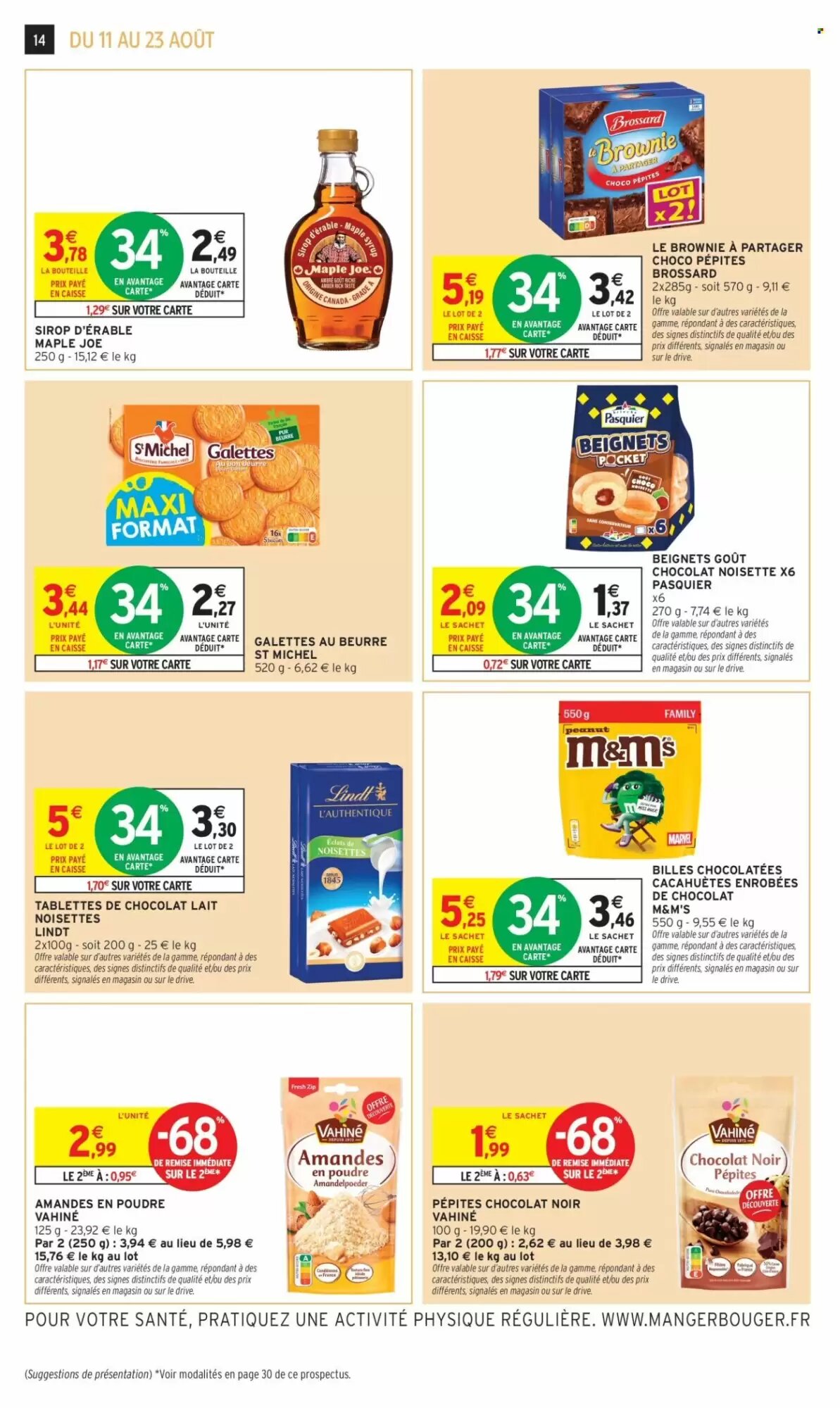 Prospectus promotionnel Intermarché valable à partir du 11/08/2026 - Page 14.