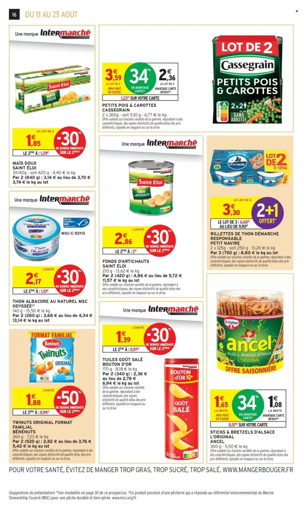 Prospectus promotionnel Intermarché valable à partir du 11/08/2026 - Page 16.