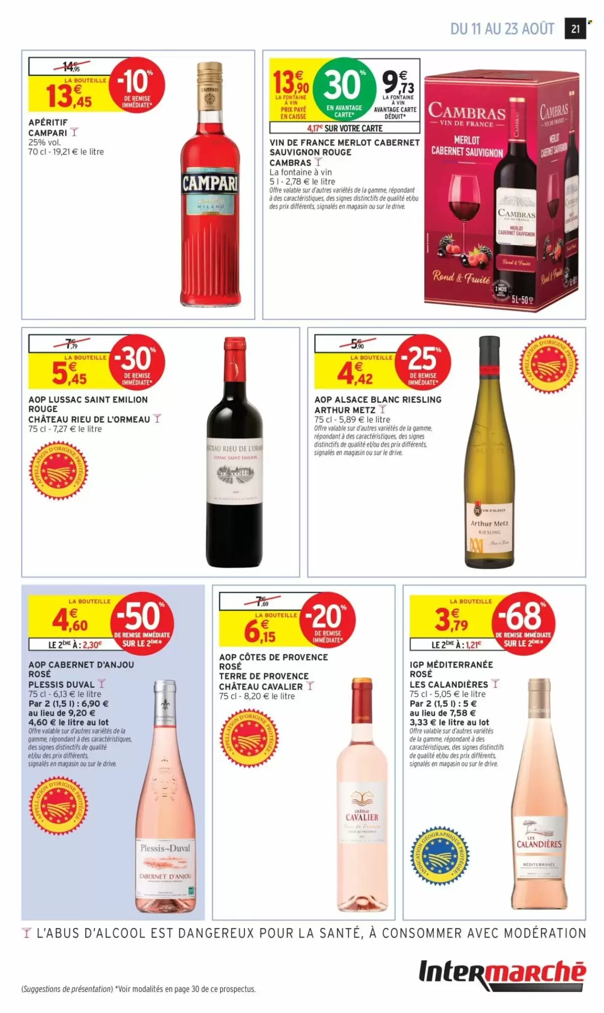Prospectus promotionnel Intermarché valable à partir du 11/08/2026 - Page 21.