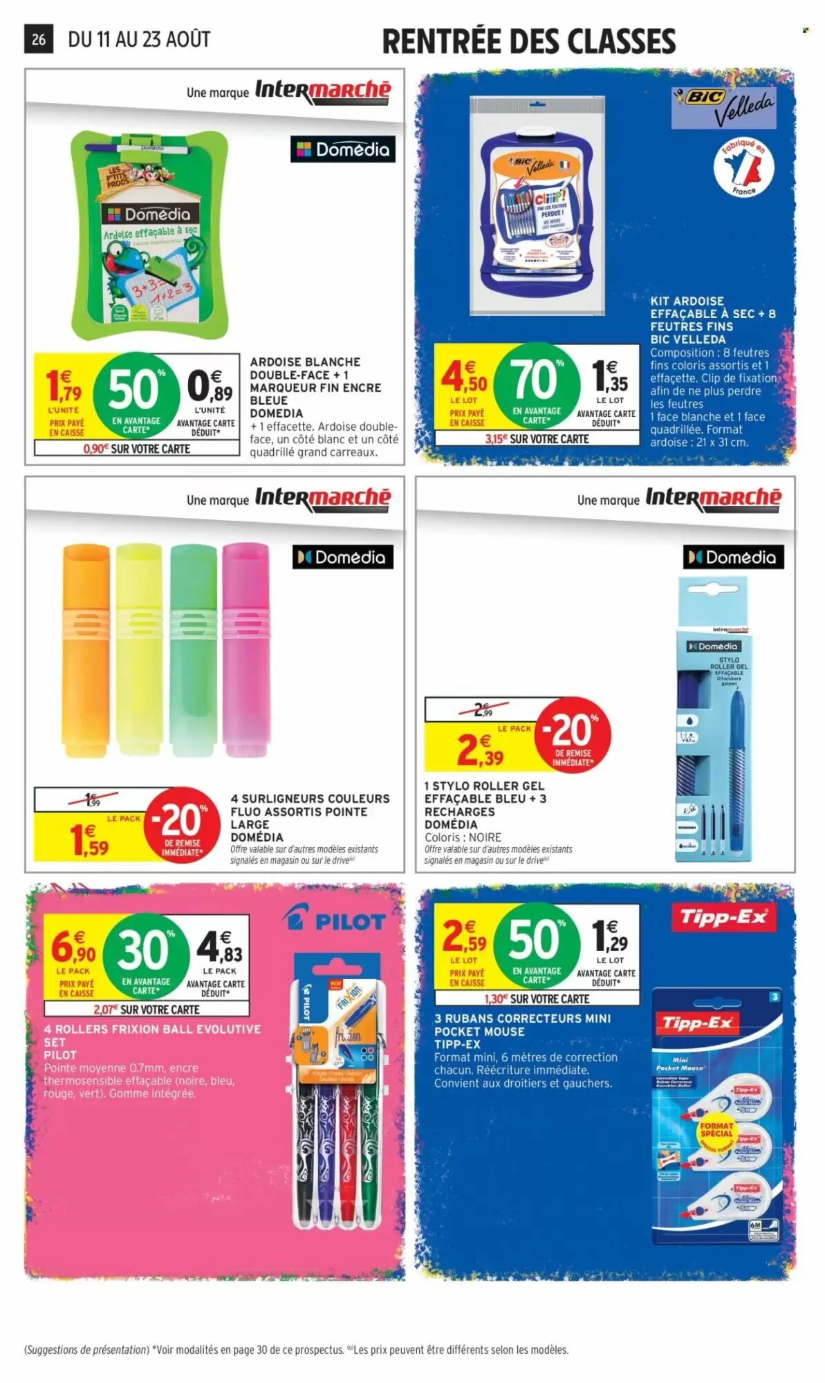 Prospectus promotionnel Intermarché valable à partir du 11/08/2026 - Page 26.
