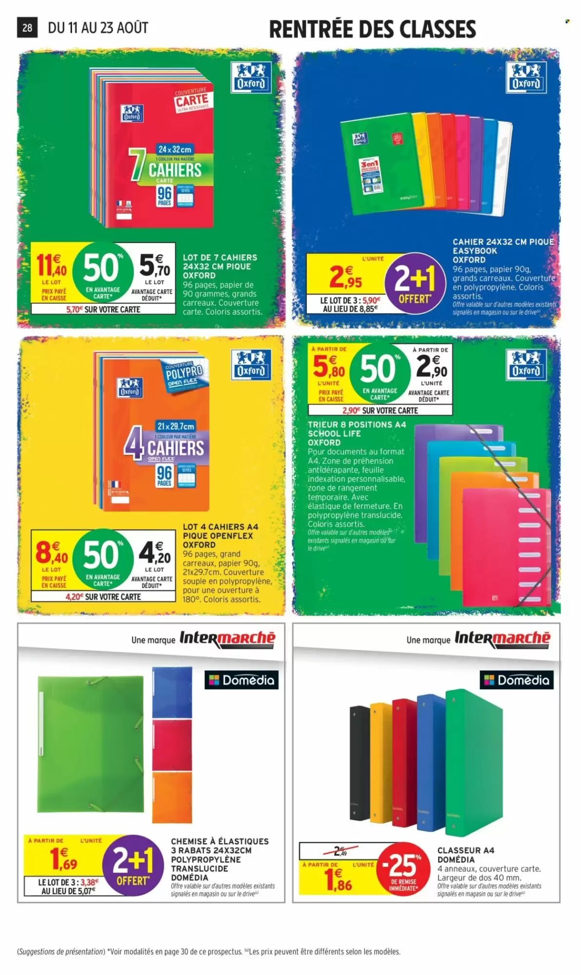 Prospectus promotionnel Intermarché valable à partir du 11/08/2026 - Page 28.