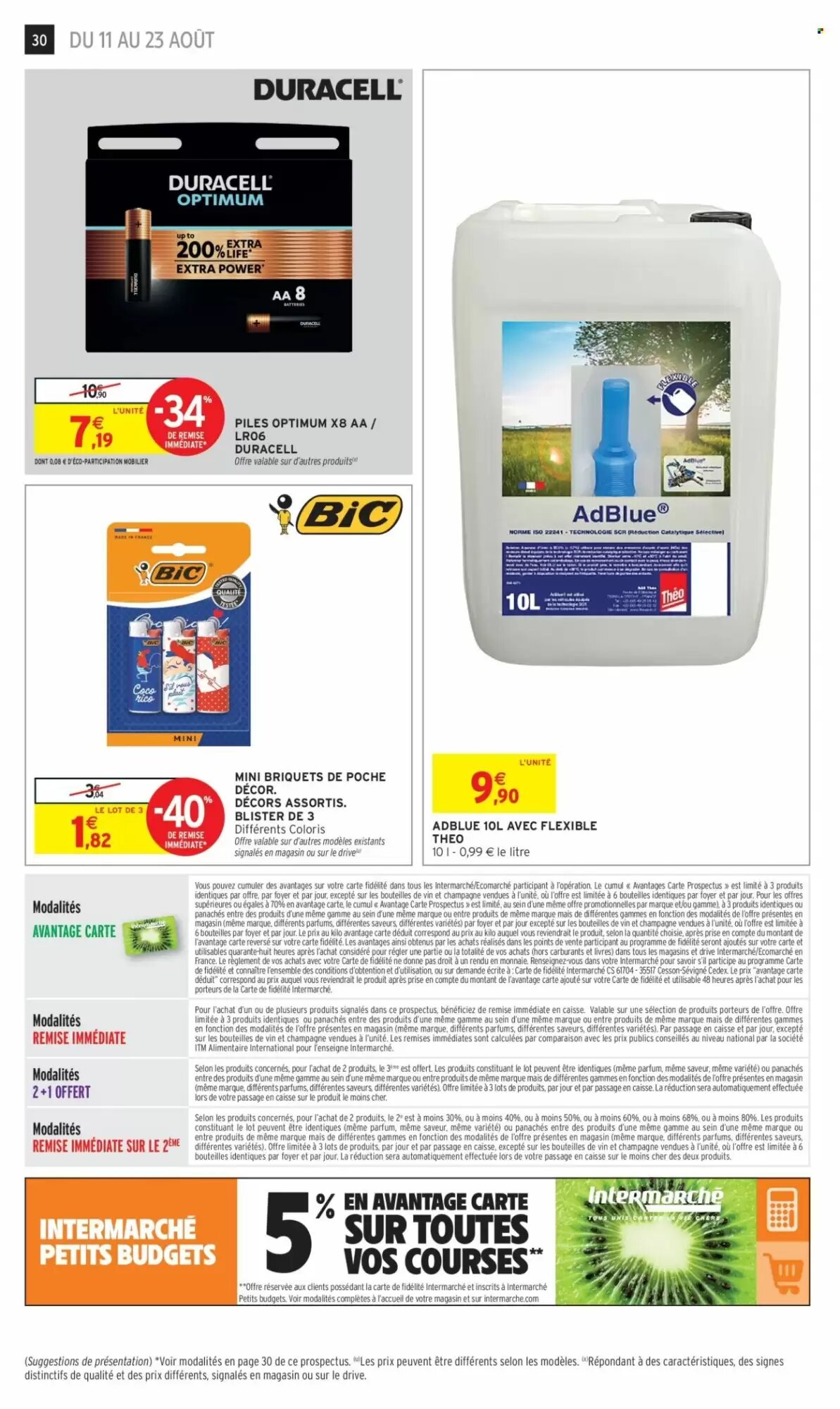 Prospectus promotionnel Intermarché valable à partir du 11/08/2026 - Page 30.