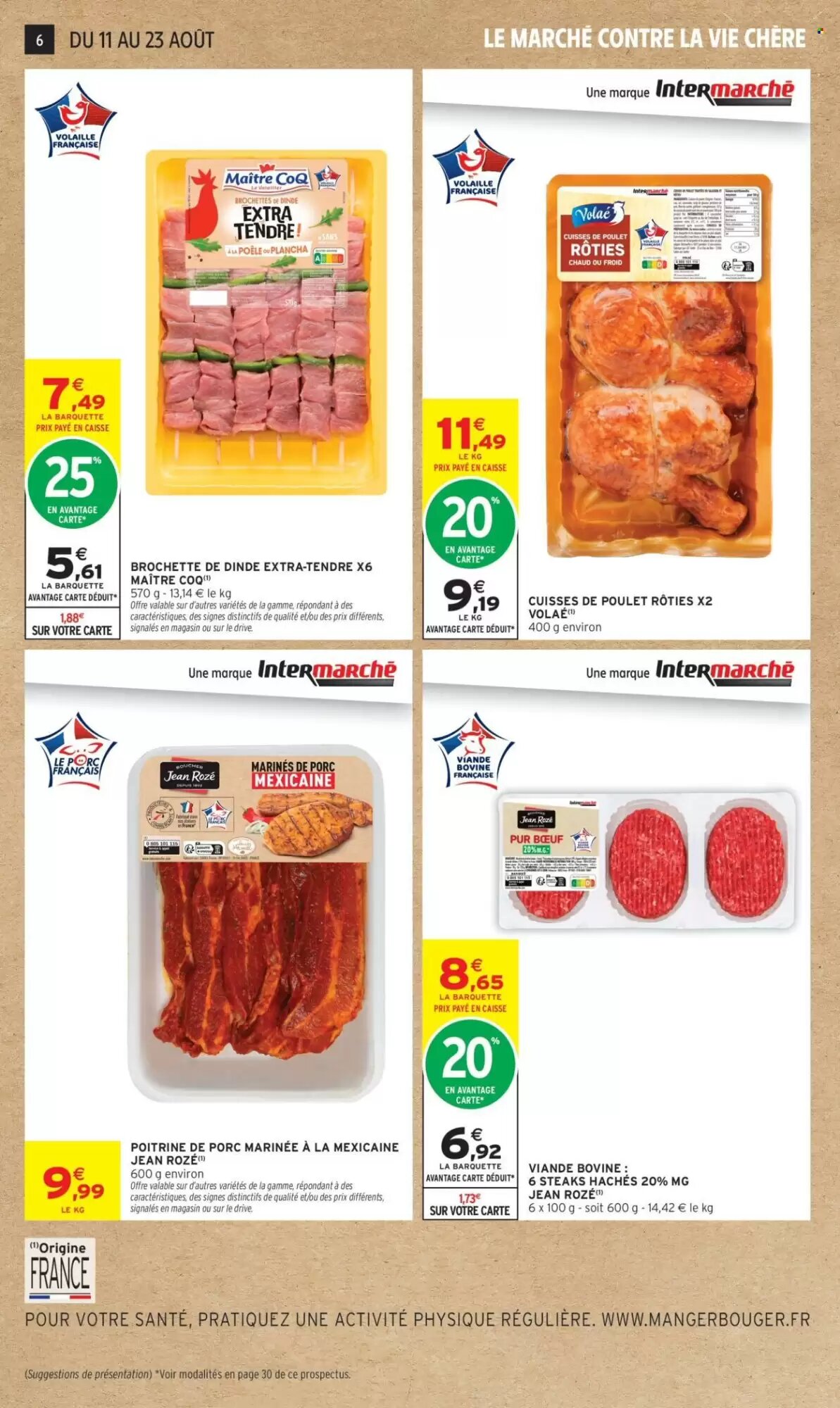 Prospectus promotionnel Intermarché valable à partir du 11/08/2026 - Page 6.