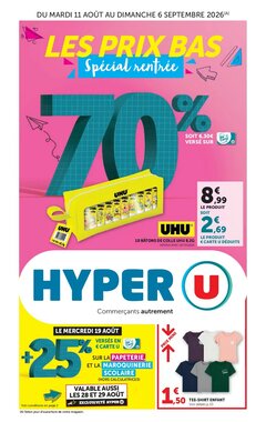 Prospectus promotionnel Hyper U valable à partir du 11/08/2026