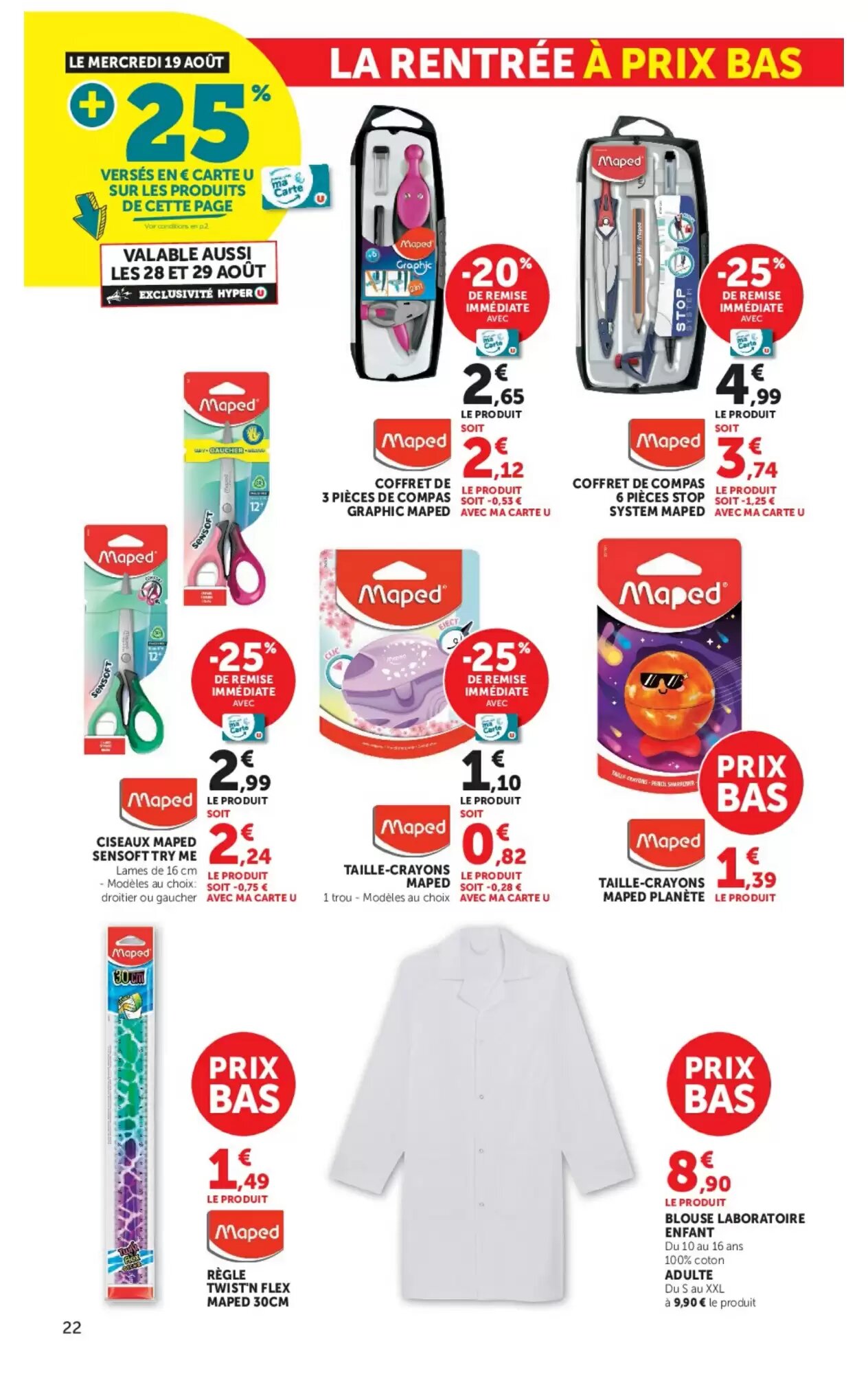 Prospectus promotionnel Hyper U valable à partir du 11/08/2026 - Page 22.