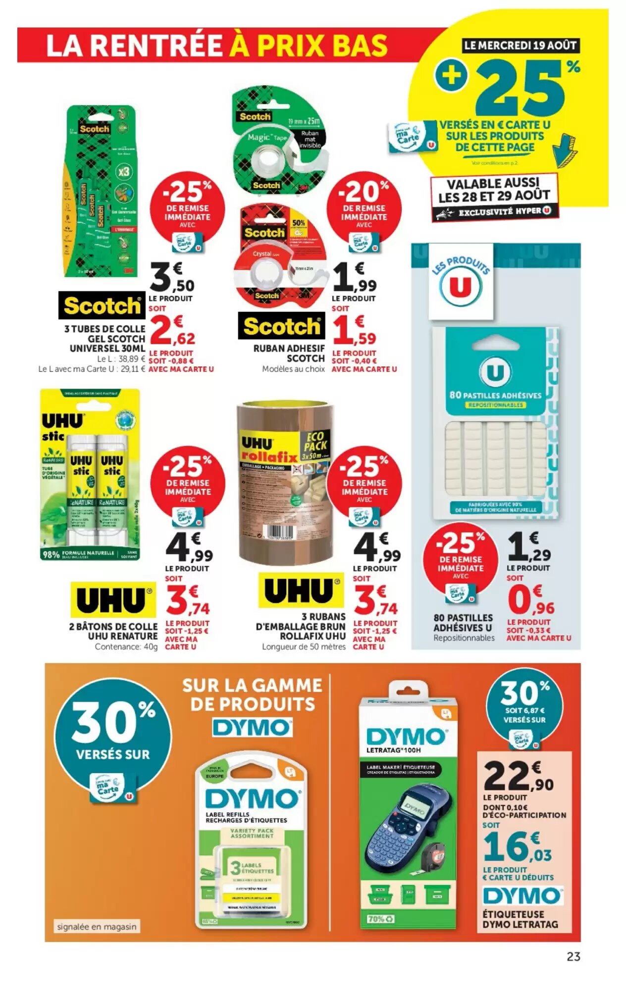 Prospectus promotionnel Hyper U valable à partir du 11/08/2026 - Page 23.