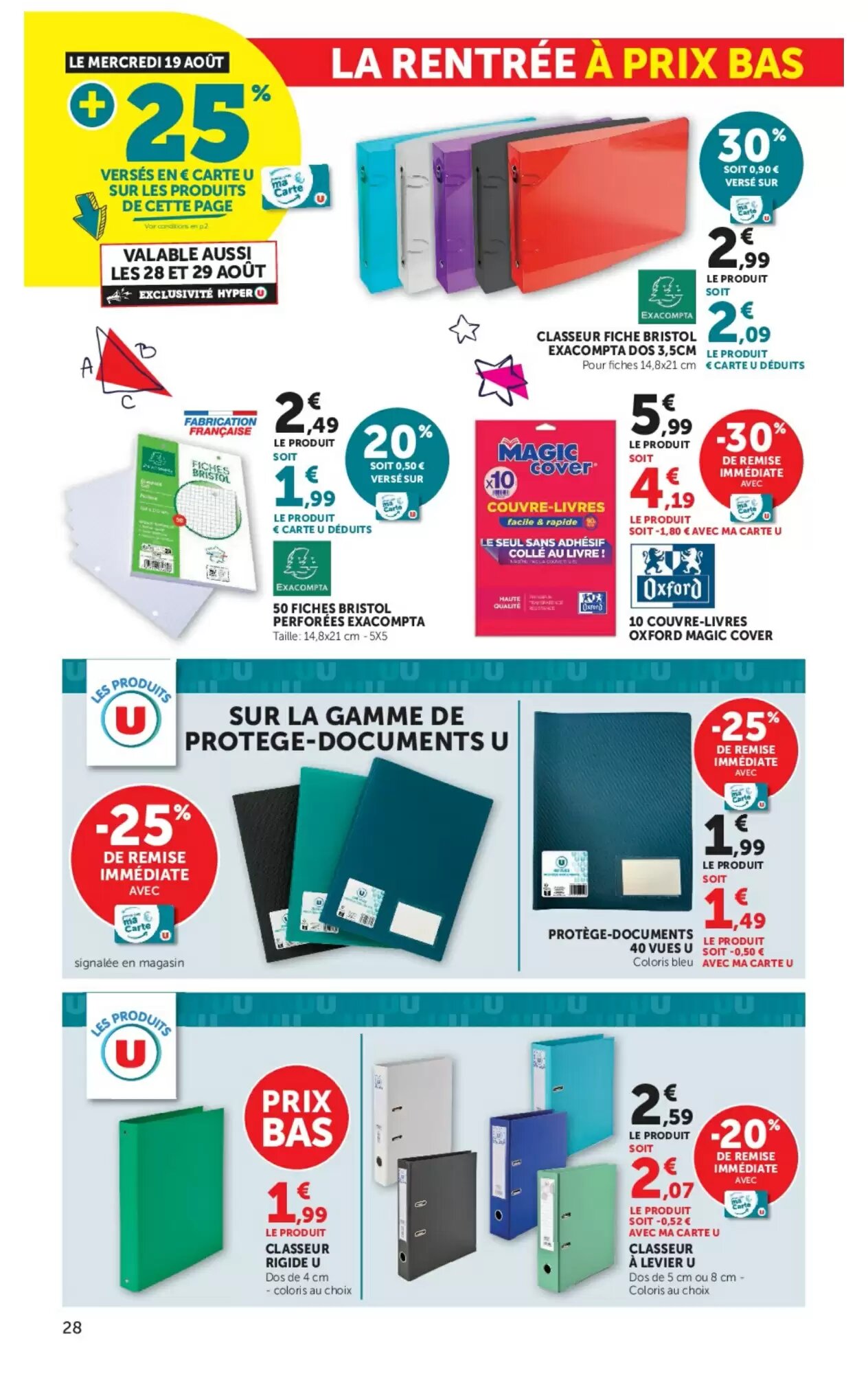 Prospectus promotionnel Hyper U valable à partir du 11/08/2026 - Page 28.