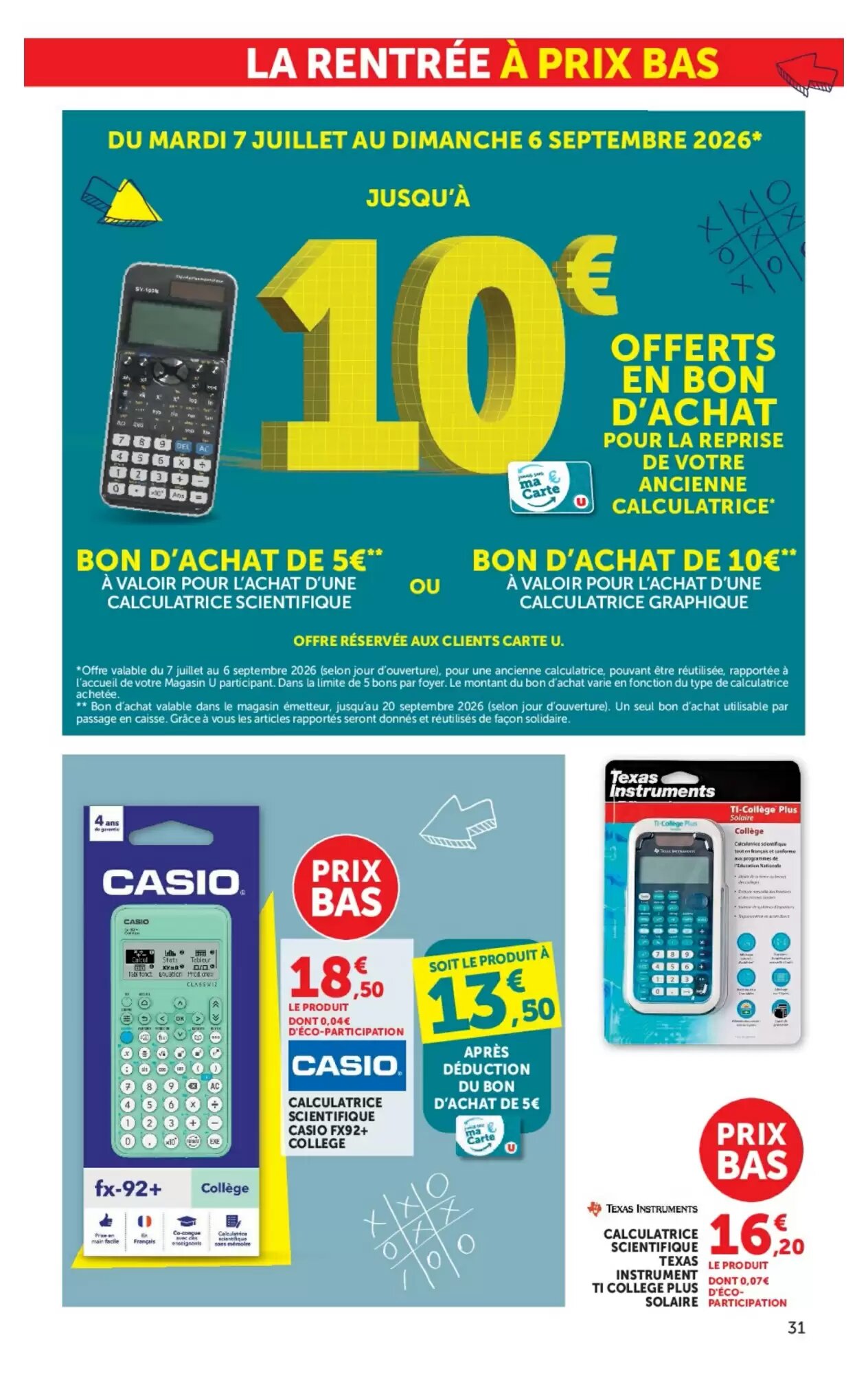 Prospectus promotionnel Hyper U valable à partir du 11/08/2026 - Page 31.