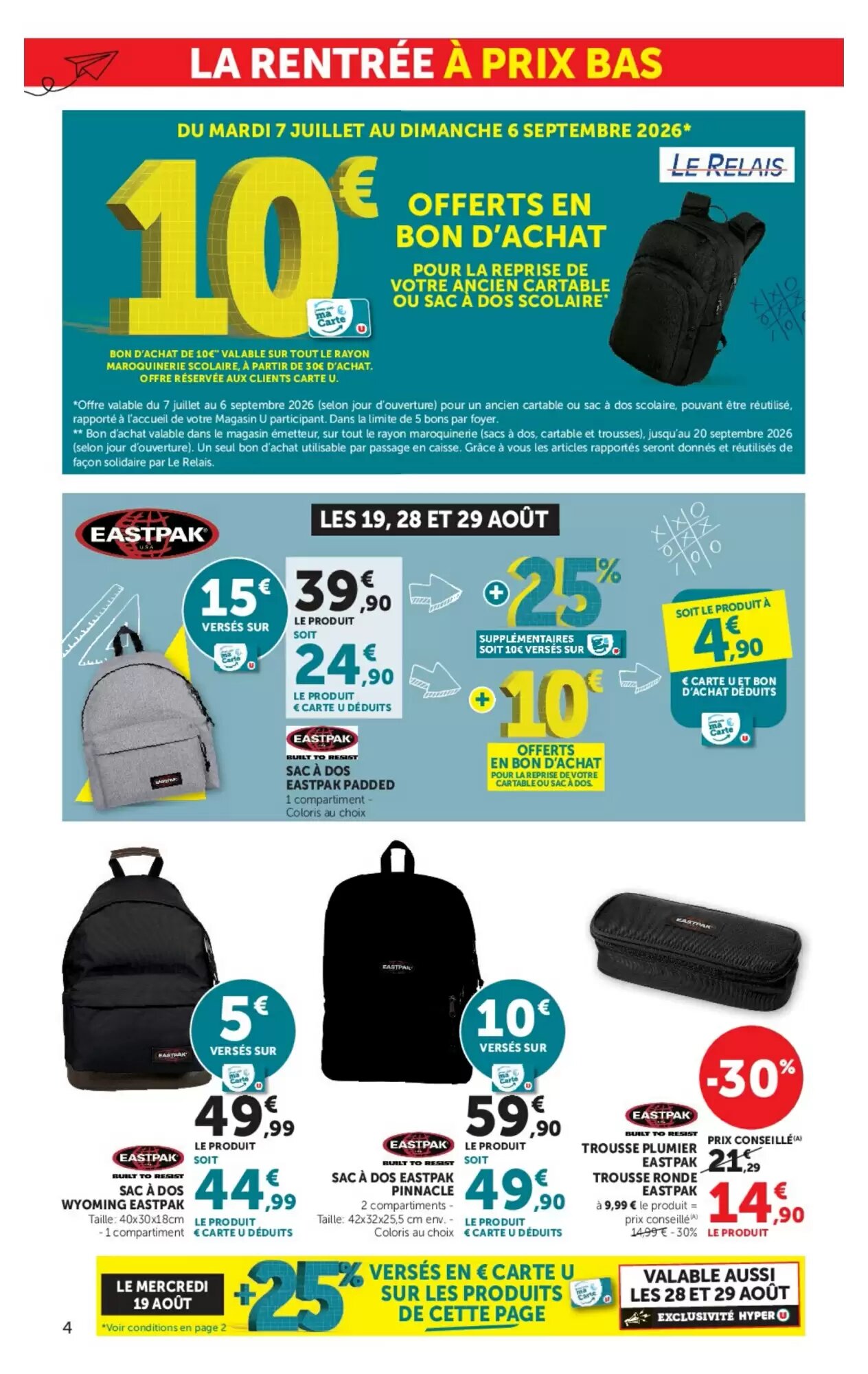 Prospectus promotionnel Hyper U valable à partir du 11/08/2026 - Page 4.