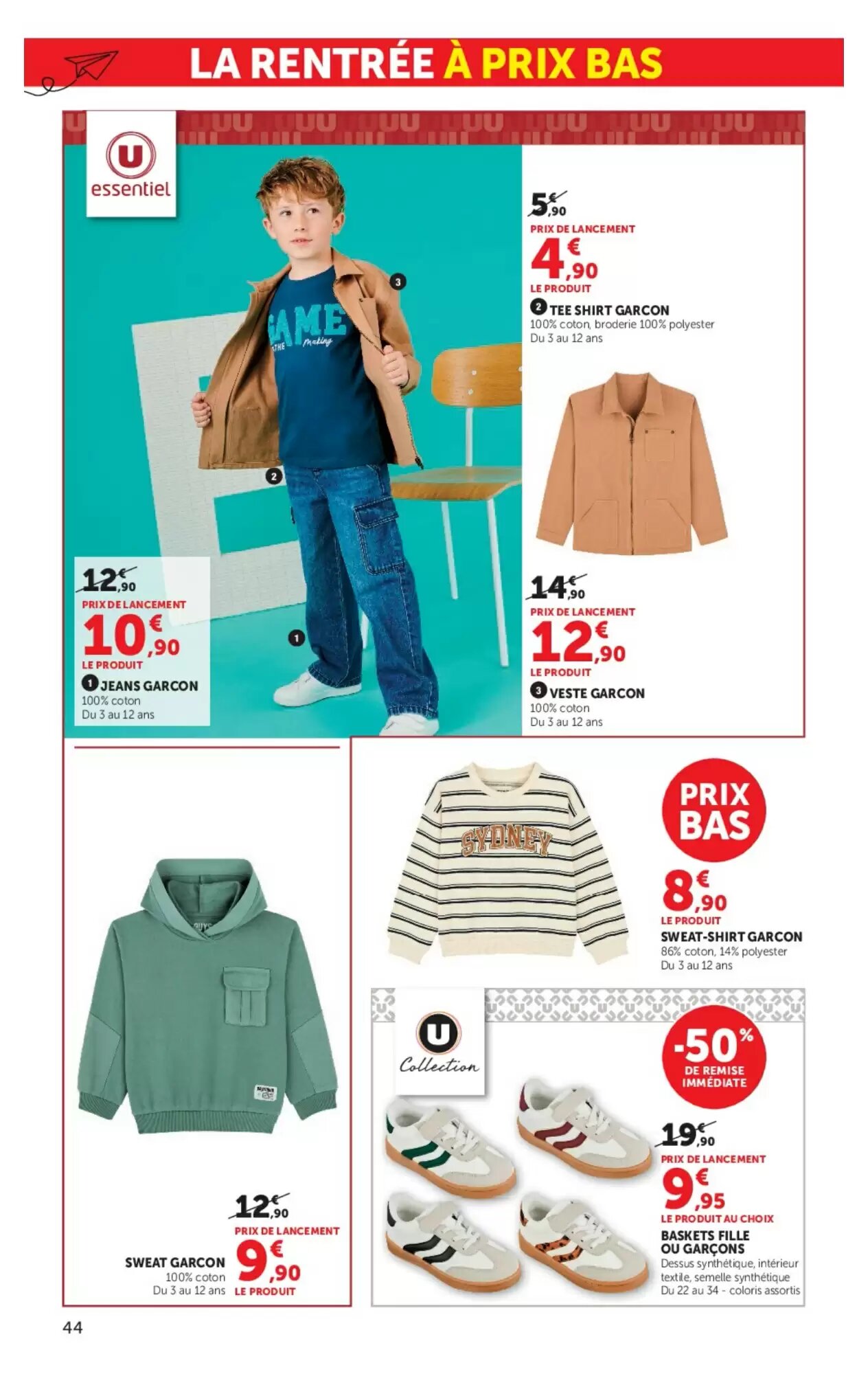 Prospectus promotionnel Hyper U valable à partir du 11/08/2026 - Page 44.