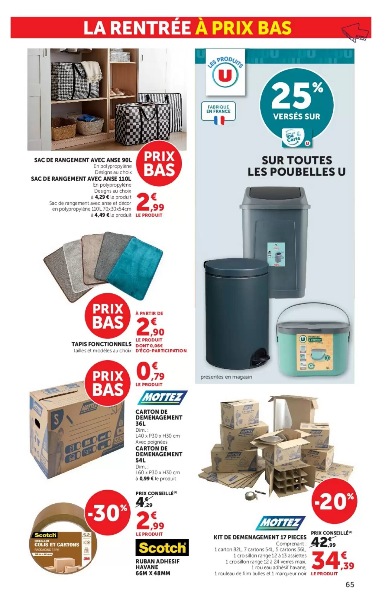Prospectus promotionnel Hyper U valable à partir du 11/08/2026 - Page 65.