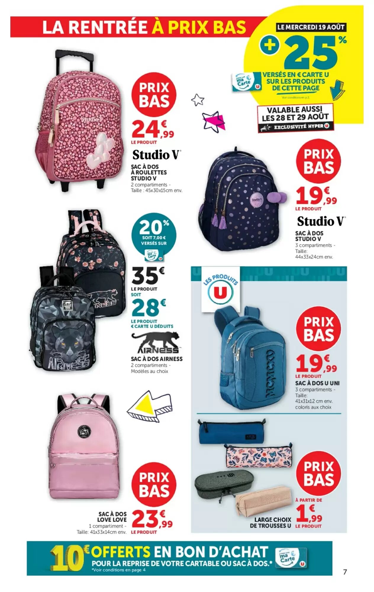 Prospectus promotionnel Hyper U valable à partir du 11/08/2026 - Page 7.