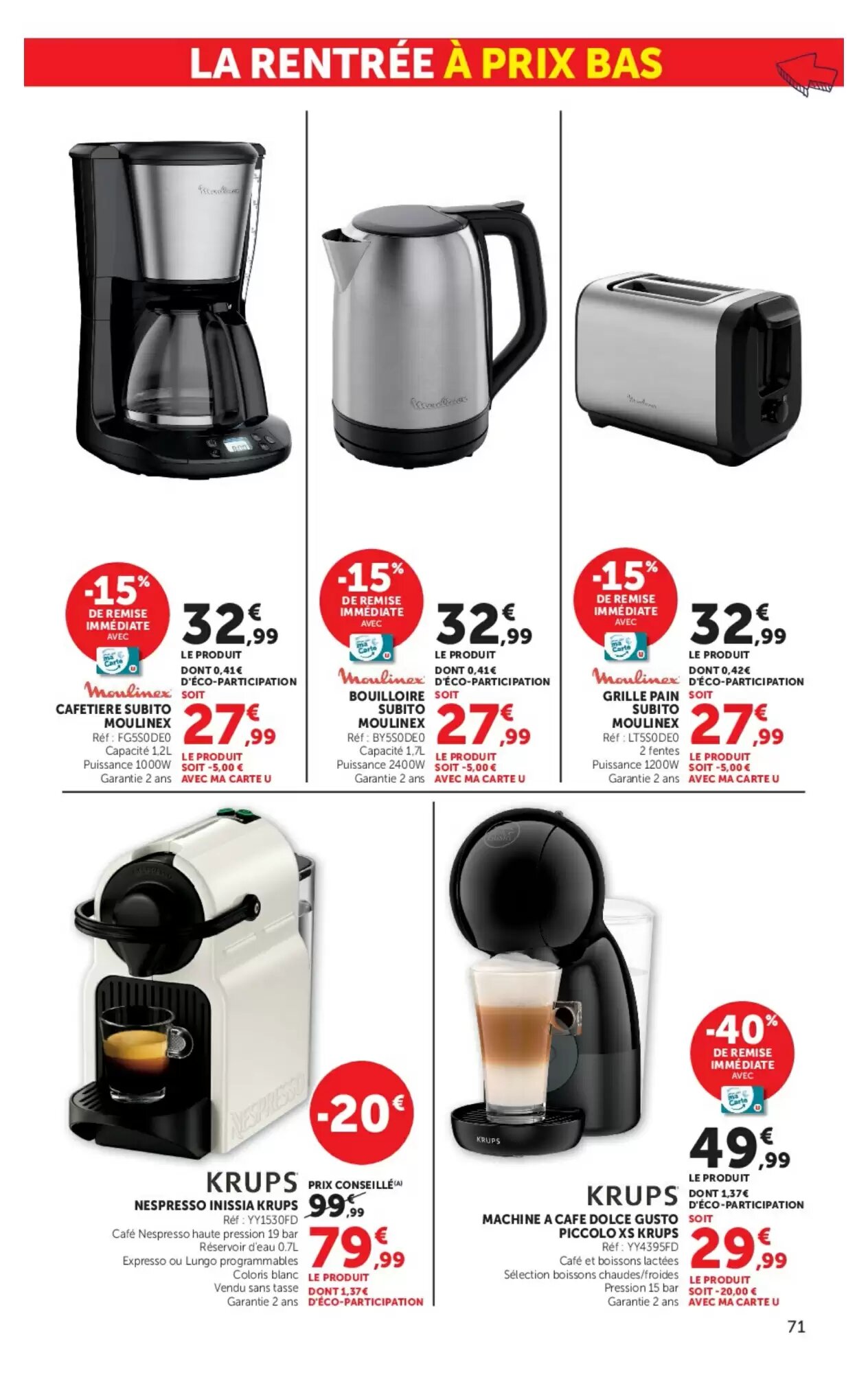 Prospectus promotionnel Hyper U valable à partir du 11/08/2026 - Page 71.