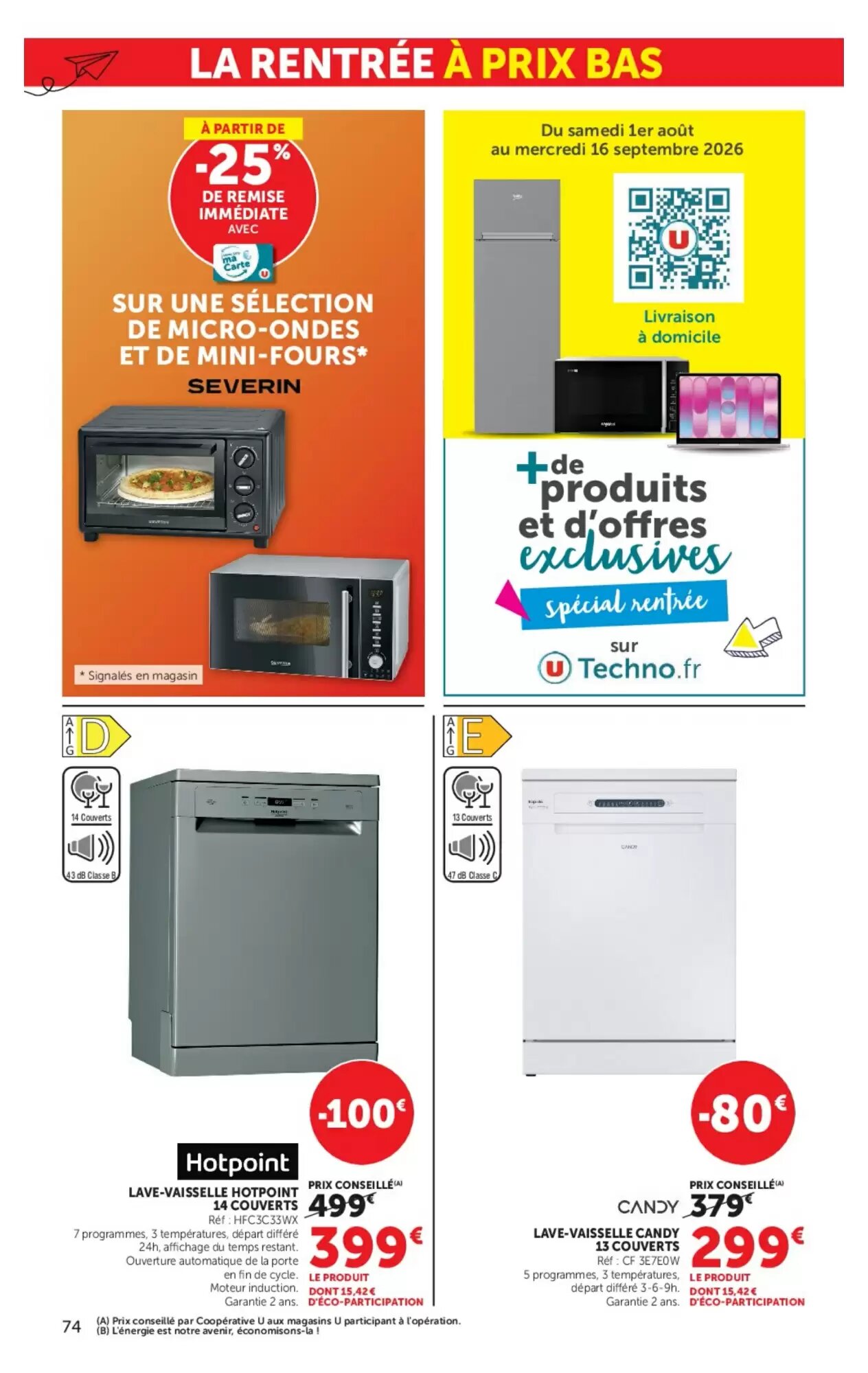 Prospectus promotionnel Hyper U valable à partir du 11/08/2026 - Page 74.