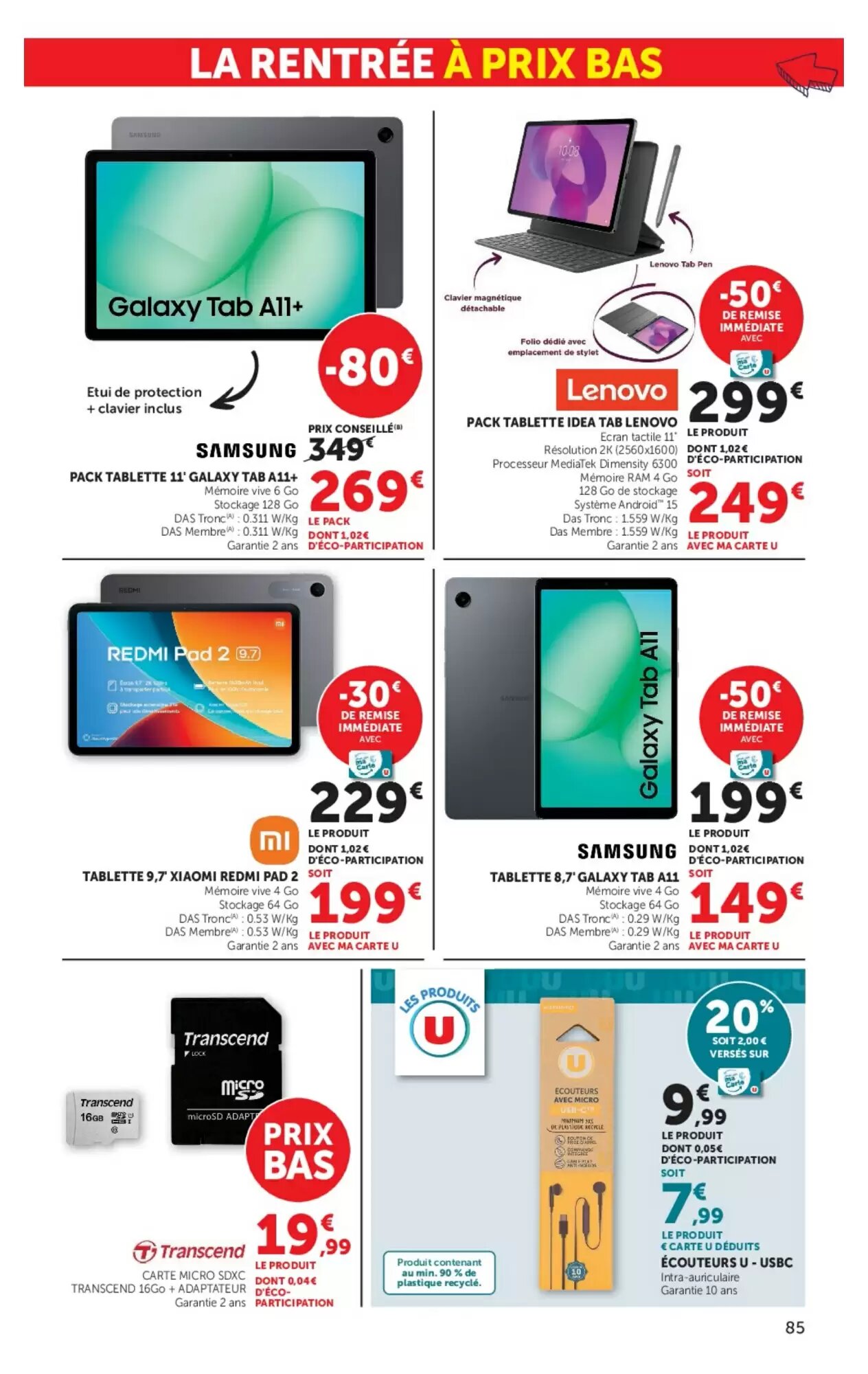Prospectus promotionnel Hyper U valable à partir du 11/08/2026 - Page 85.