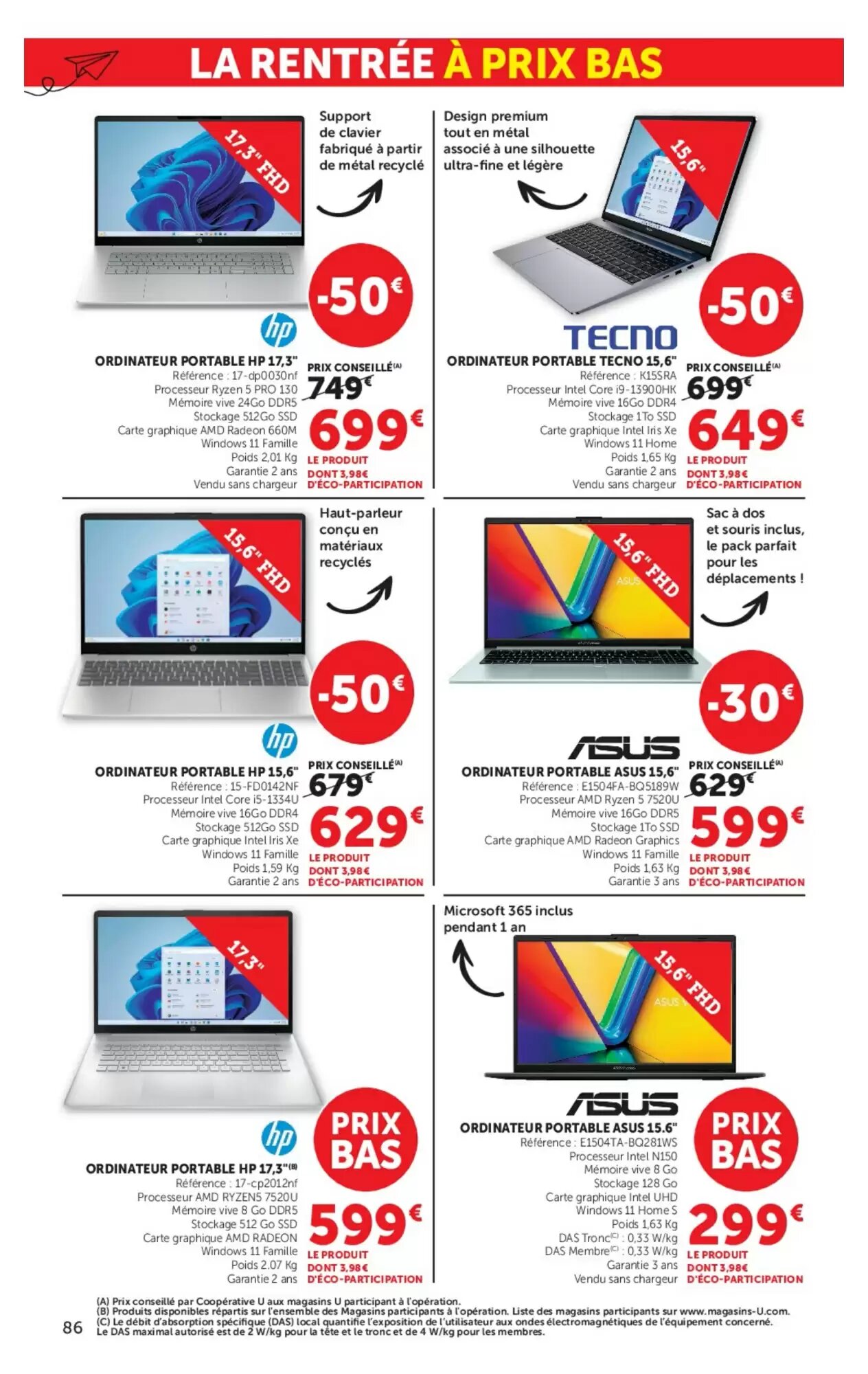 Prospectus promotionnel Hyper U valable à partir du 11/08/2026 - Page 86.