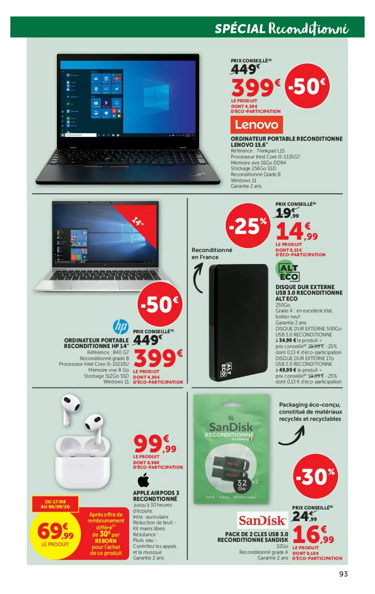 Prospectus promotionnel Hyper U valable à partir du 11/08/2026 - Page 93.