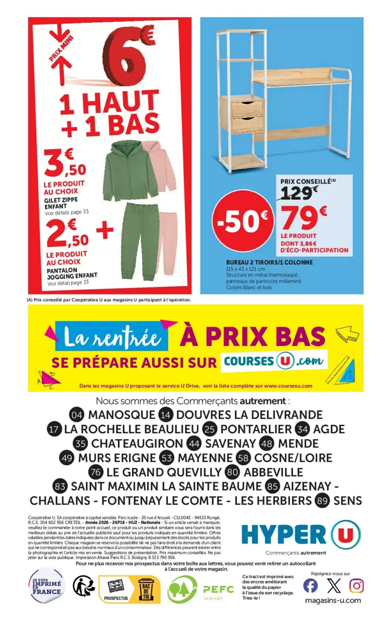 Prospectus promotionnel Hyper U valable à partir du 11/08/2026 - Page 96.