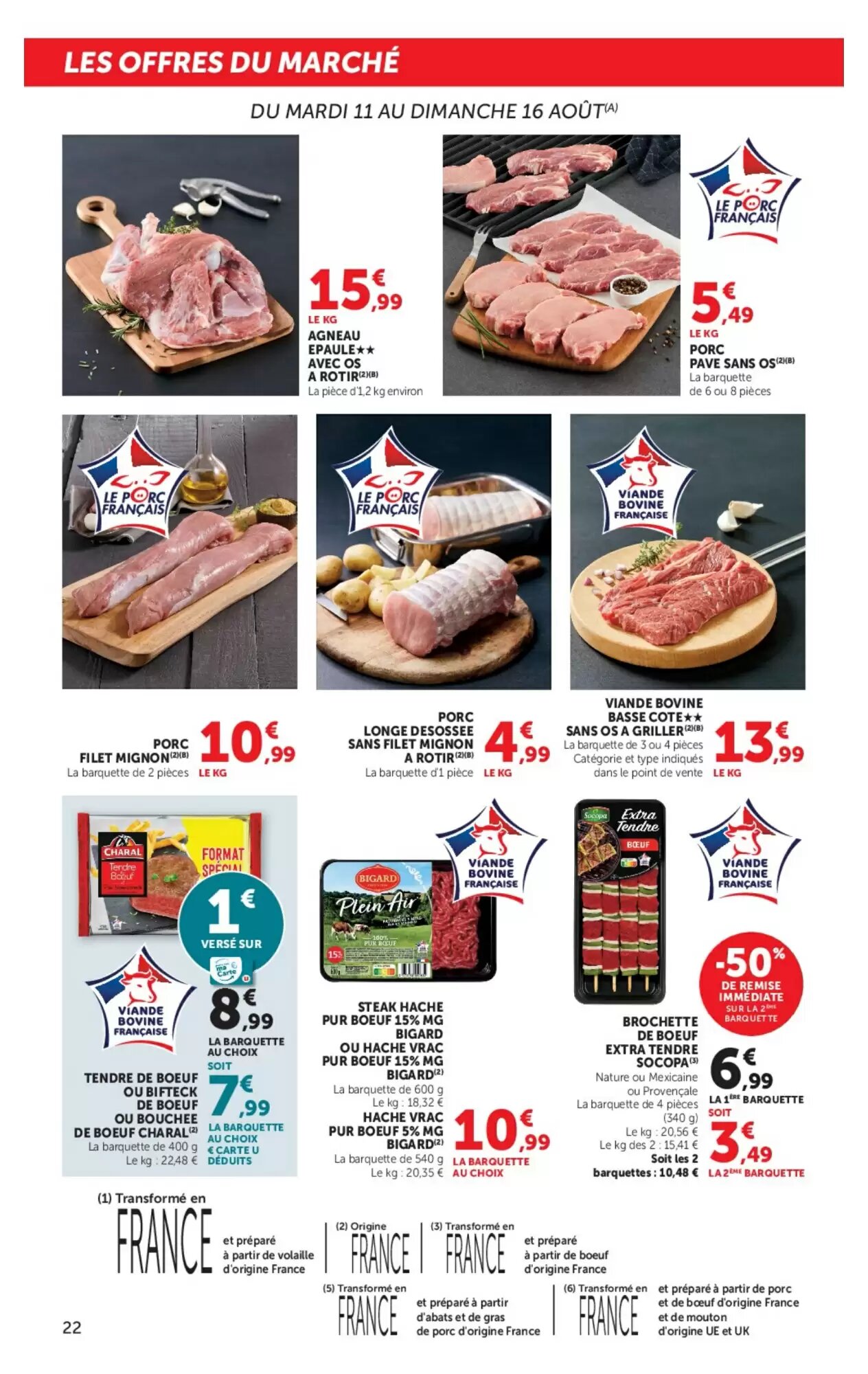 Prospectus promotionnel Hyper U valable à partir du 11/08/2026 - Page 22.